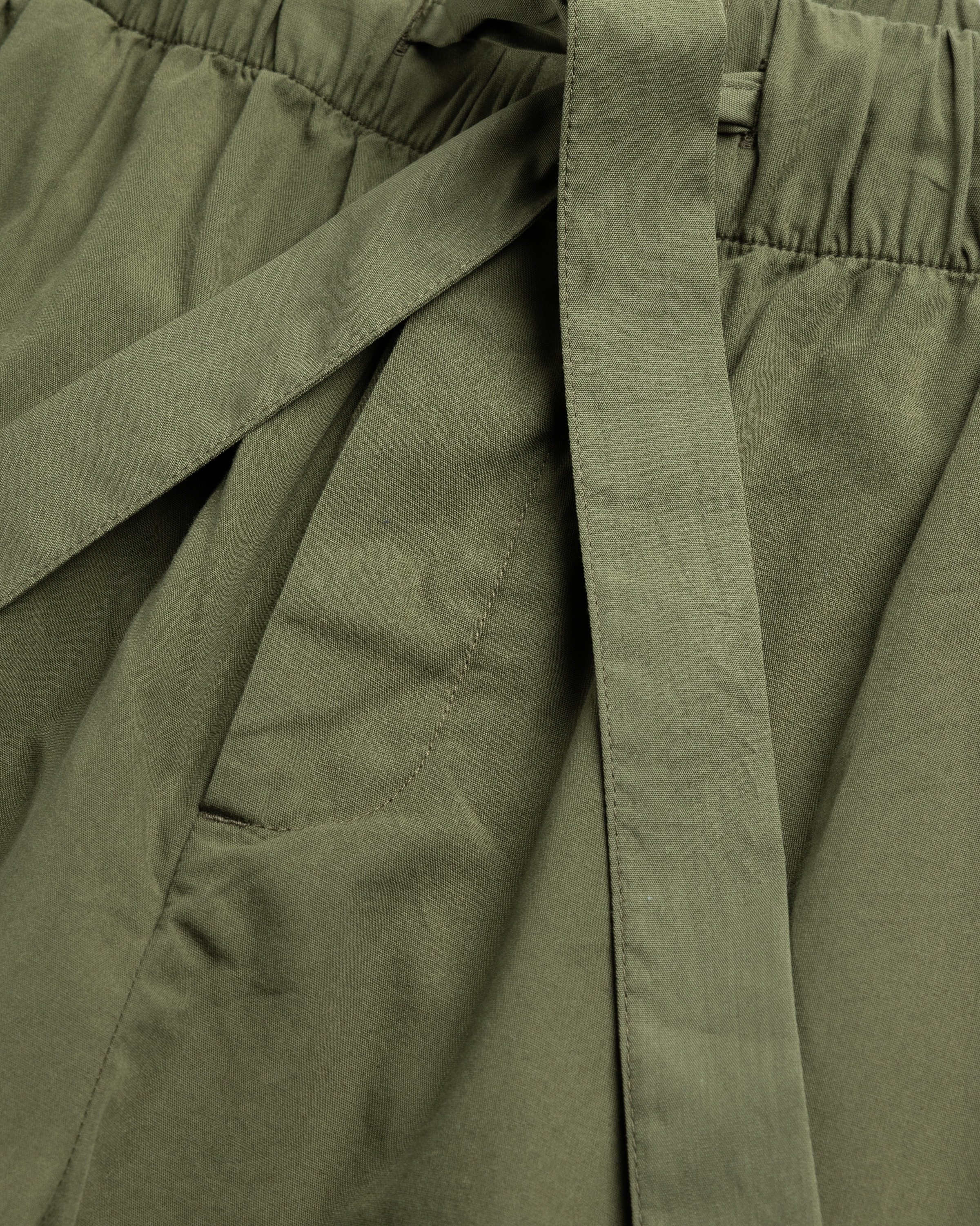 Tekla - Cotton Poplin Pyjamas Pants Willow - Clothing - Green - Image 5