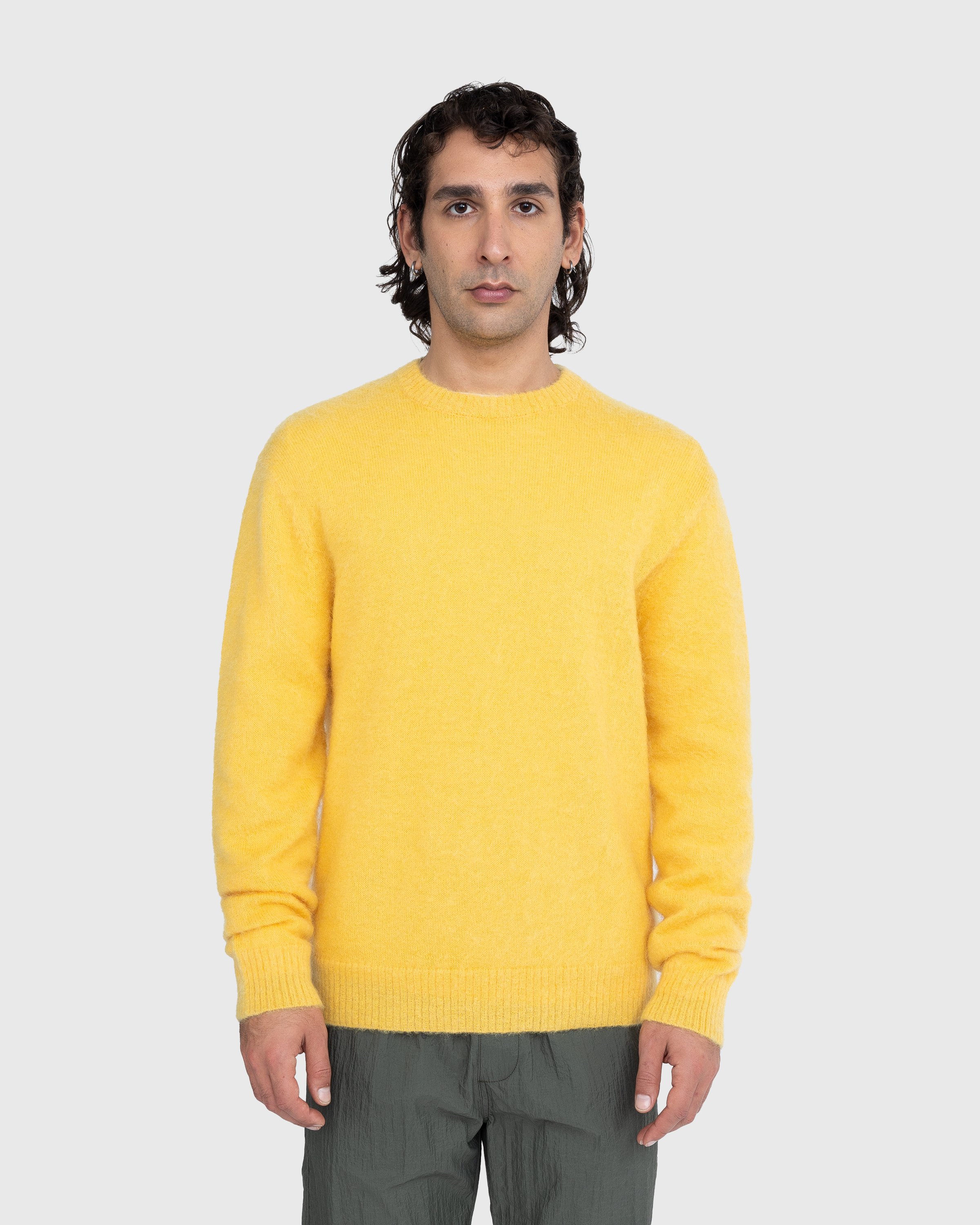 Highsnobiety - Light Alpaca Crew Sweater Yellow - Clothing - Yellow - Image 2