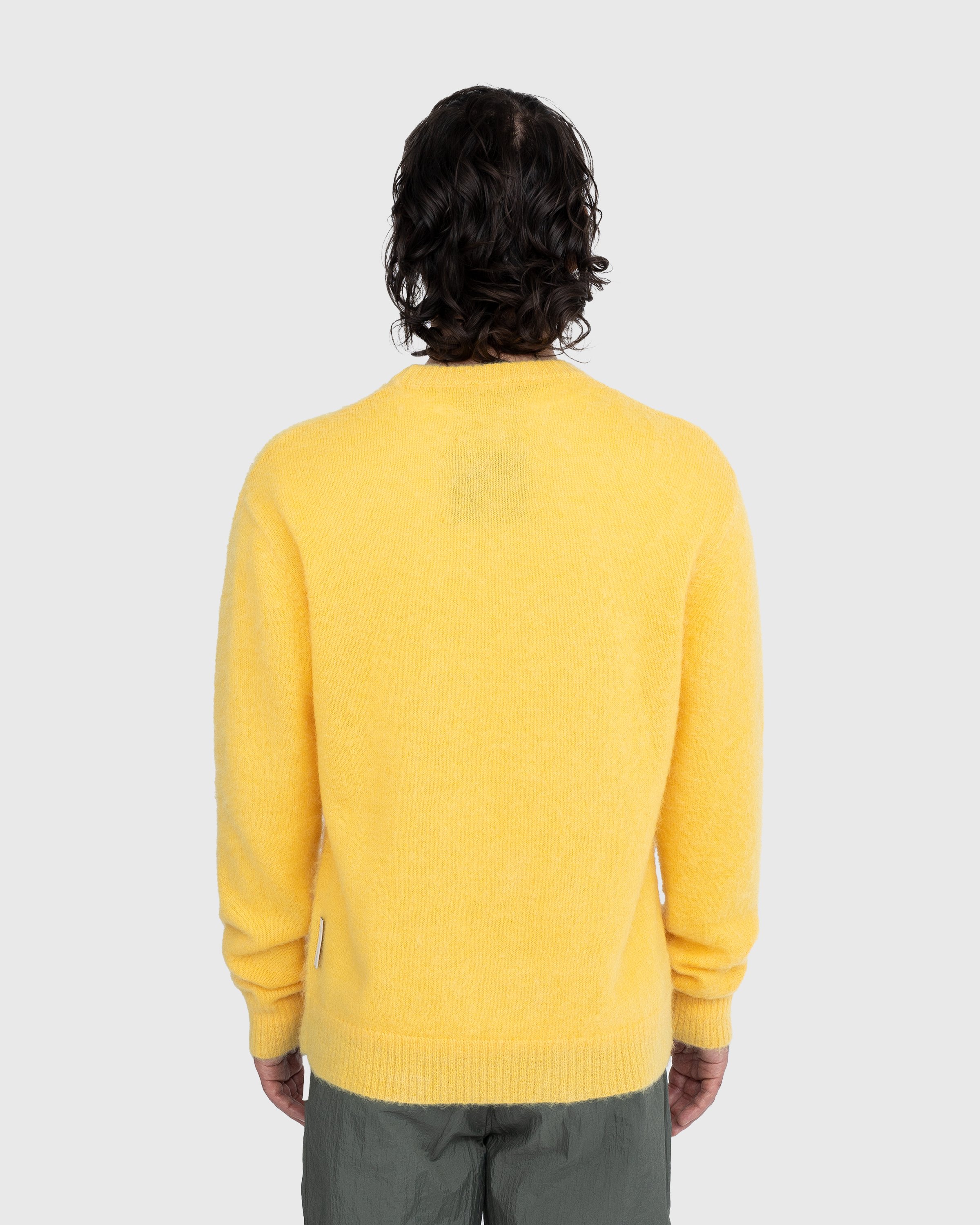 Highsnobiety - Light Alpaca Crew Sweater Yellow - Clothing - Yellow - Image 3