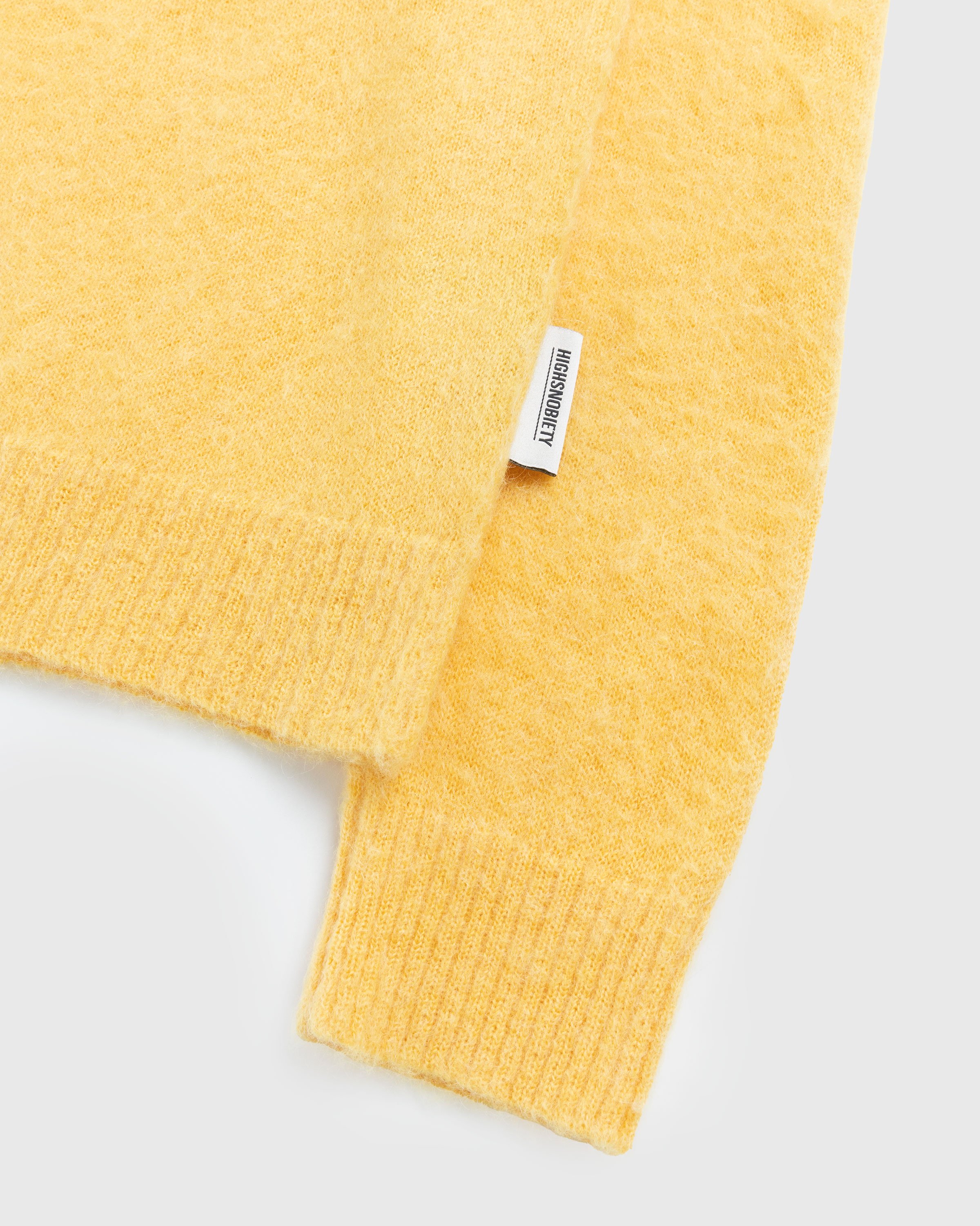 Highsnobiety - Light Alpaca Crew Sweater Yellow - Clothing - Yellow - Image 6