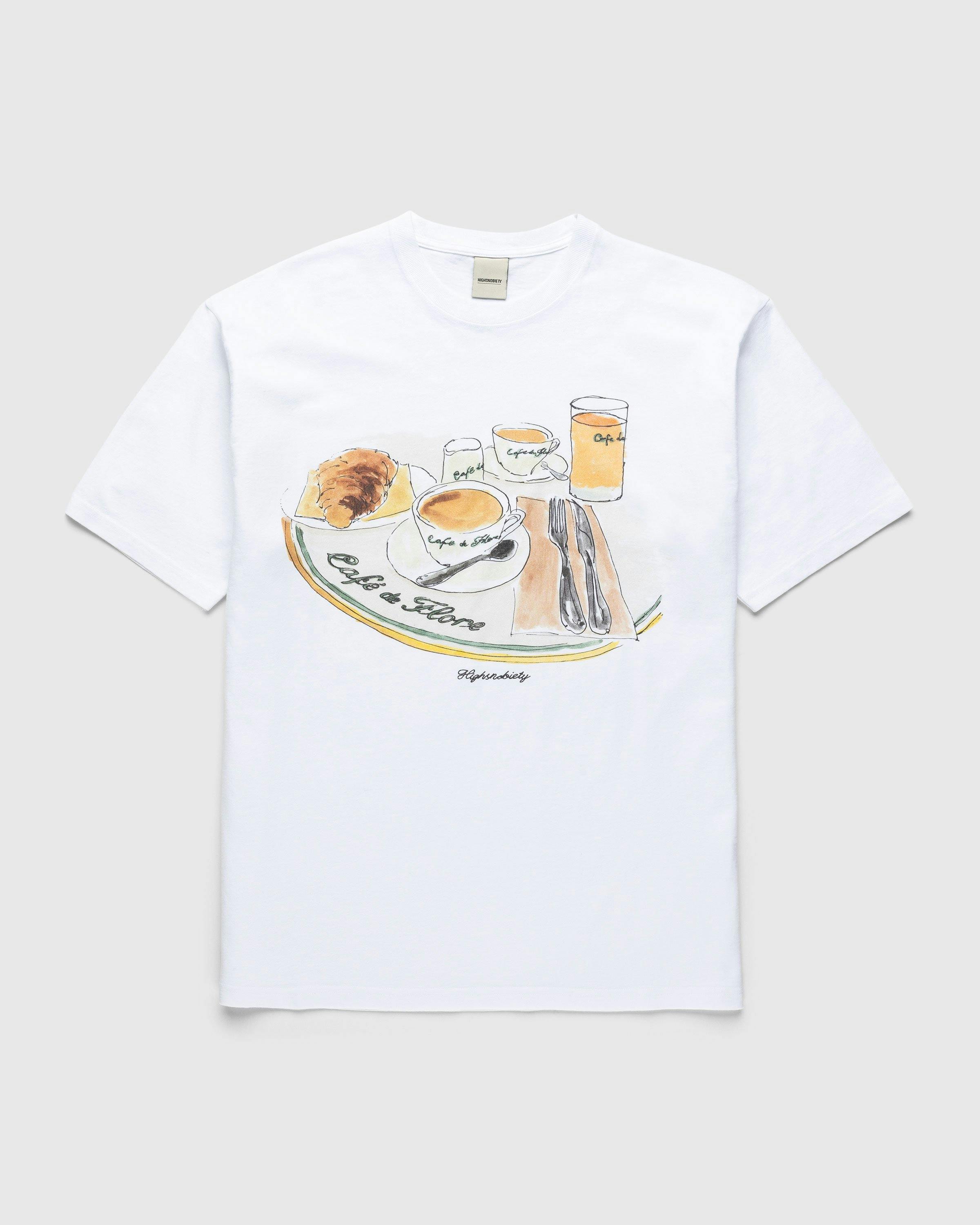 Café de Flore x Highsnobiety - Short Sleeve T-Shirt White - Clothing - White - Image 1