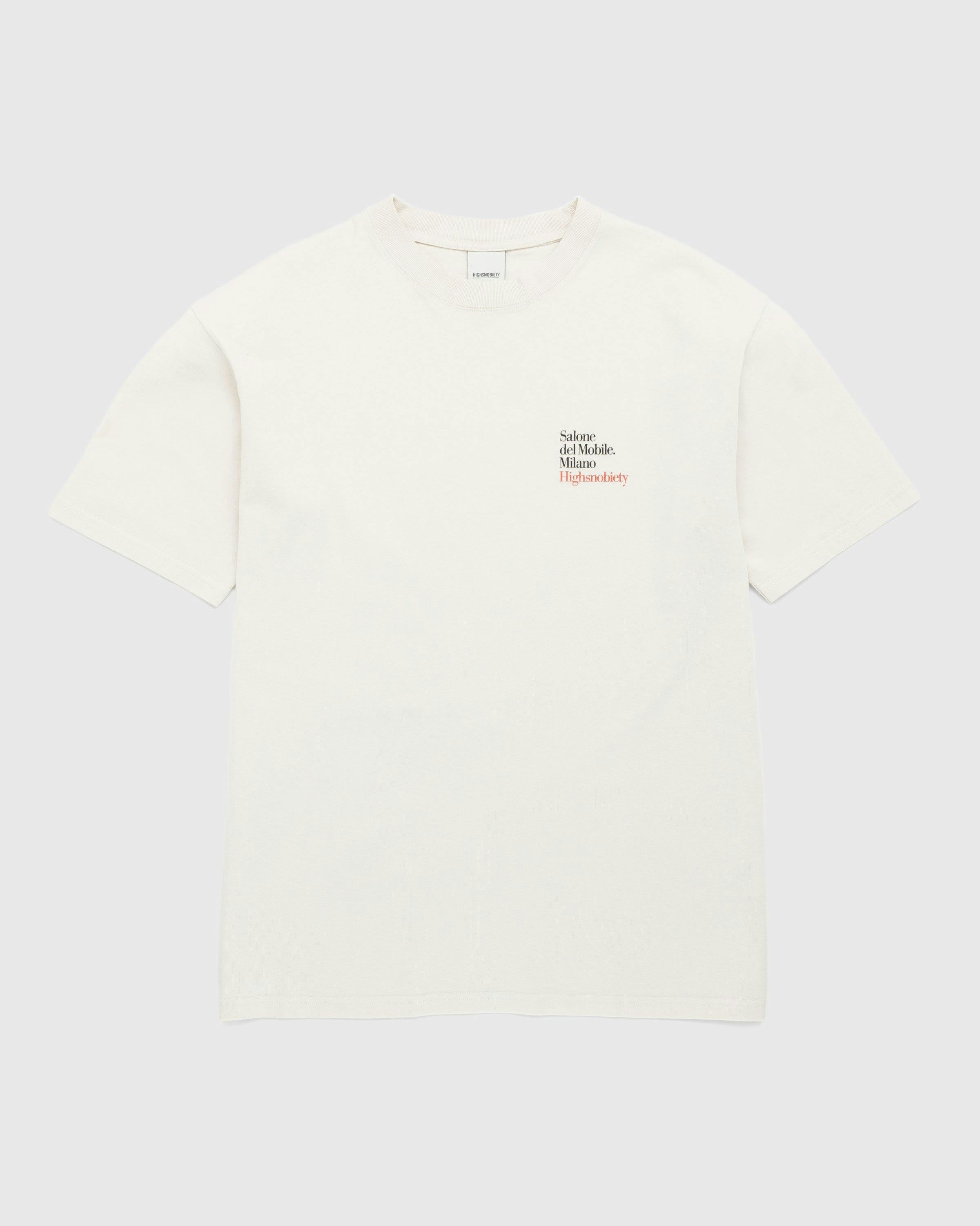 Salone del Mobile x Highsnobiety - Logo T-Shirt Eggshell - Clothing - Beige - Image 2