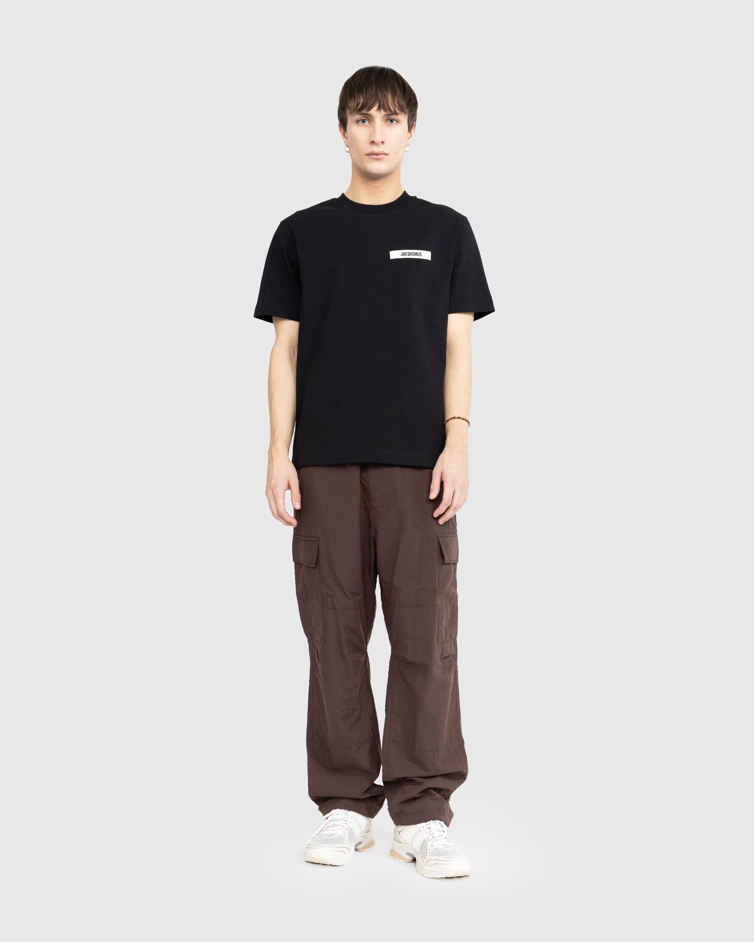 JACQUEMUS - Le T-Shirt Gros Grain Black - Clothing - Black - Image 3