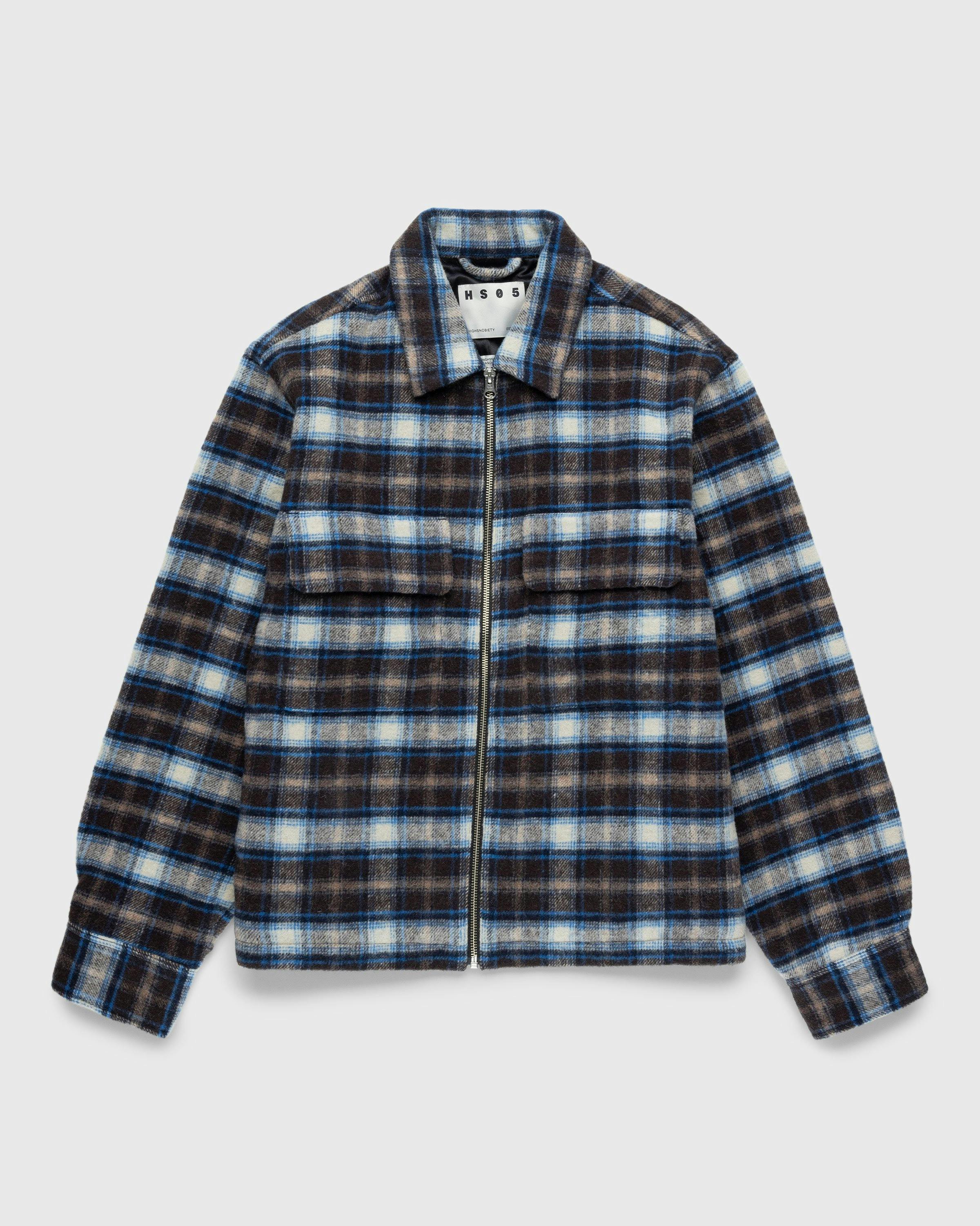 Highsnobiety HS05 - Shaggy Plaid Shirt Brown/Blue - Clothing - Multi - Image 1