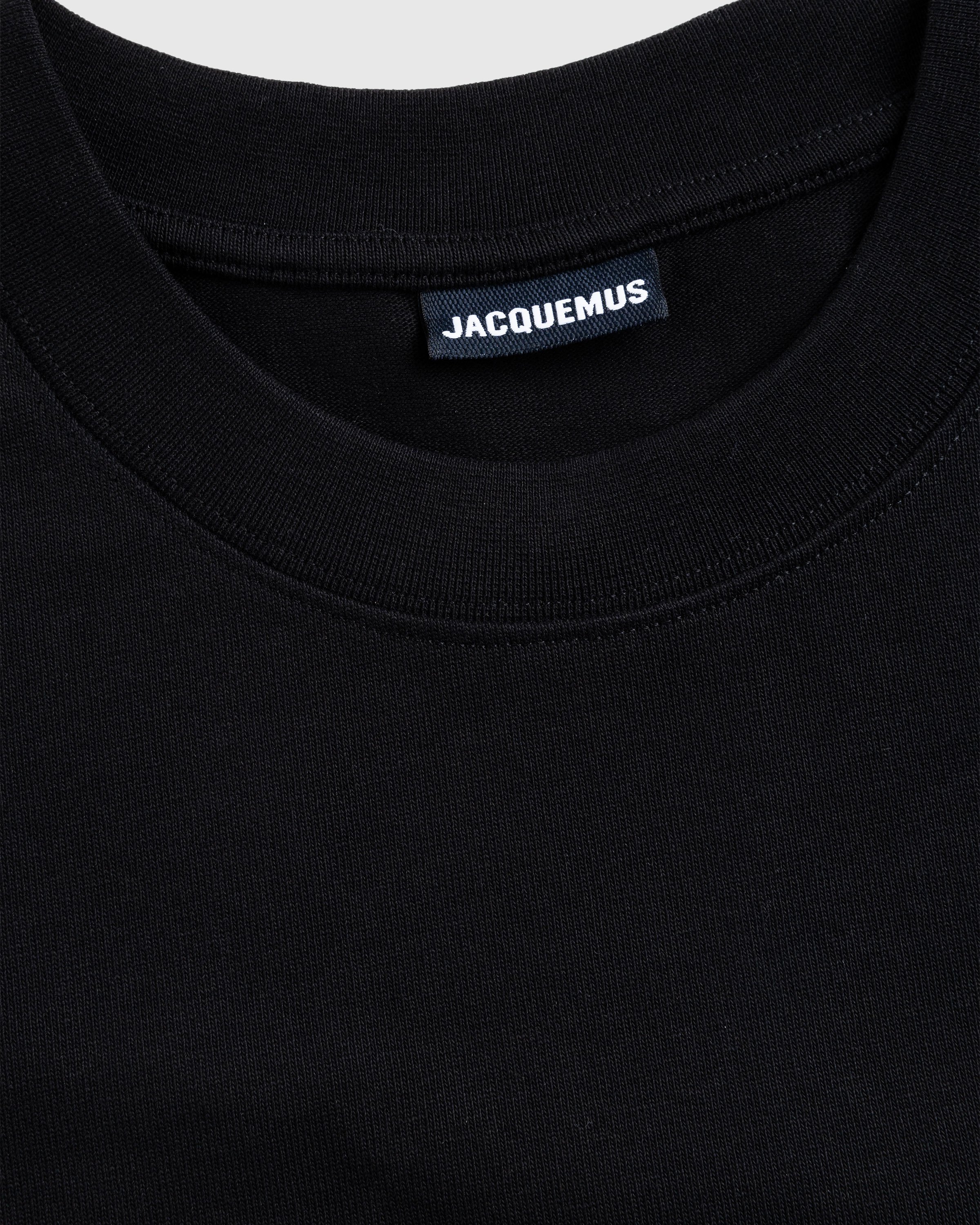 JACQUEMUS - Le T-Shirt Gros Grain Black - Clothing - Black - Image 6