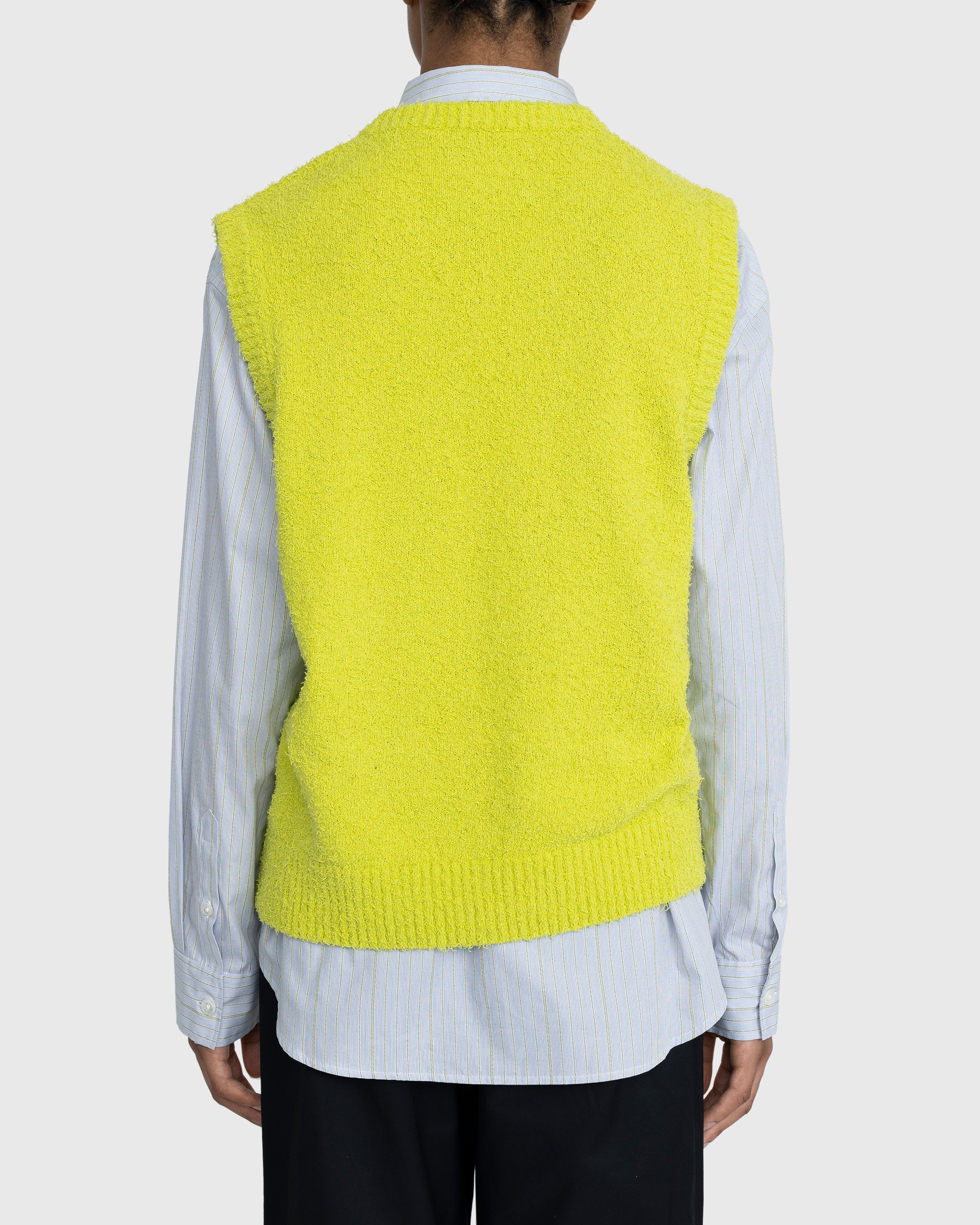 Highsnobiety - V-Neck Sweater Vest Yellow - Clothing - Yellow - Image 3