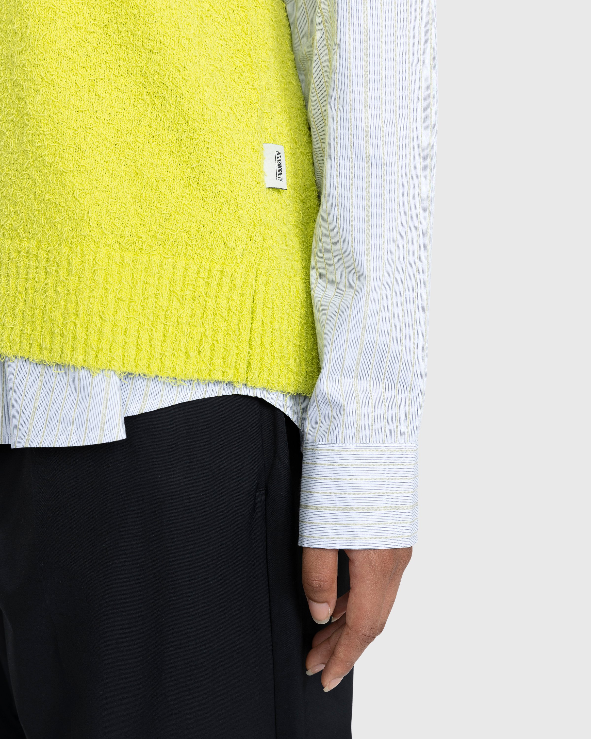 Highsnobiety - V-Neck Sweater Vest Yellow - Clothing - Yellow - Image 5