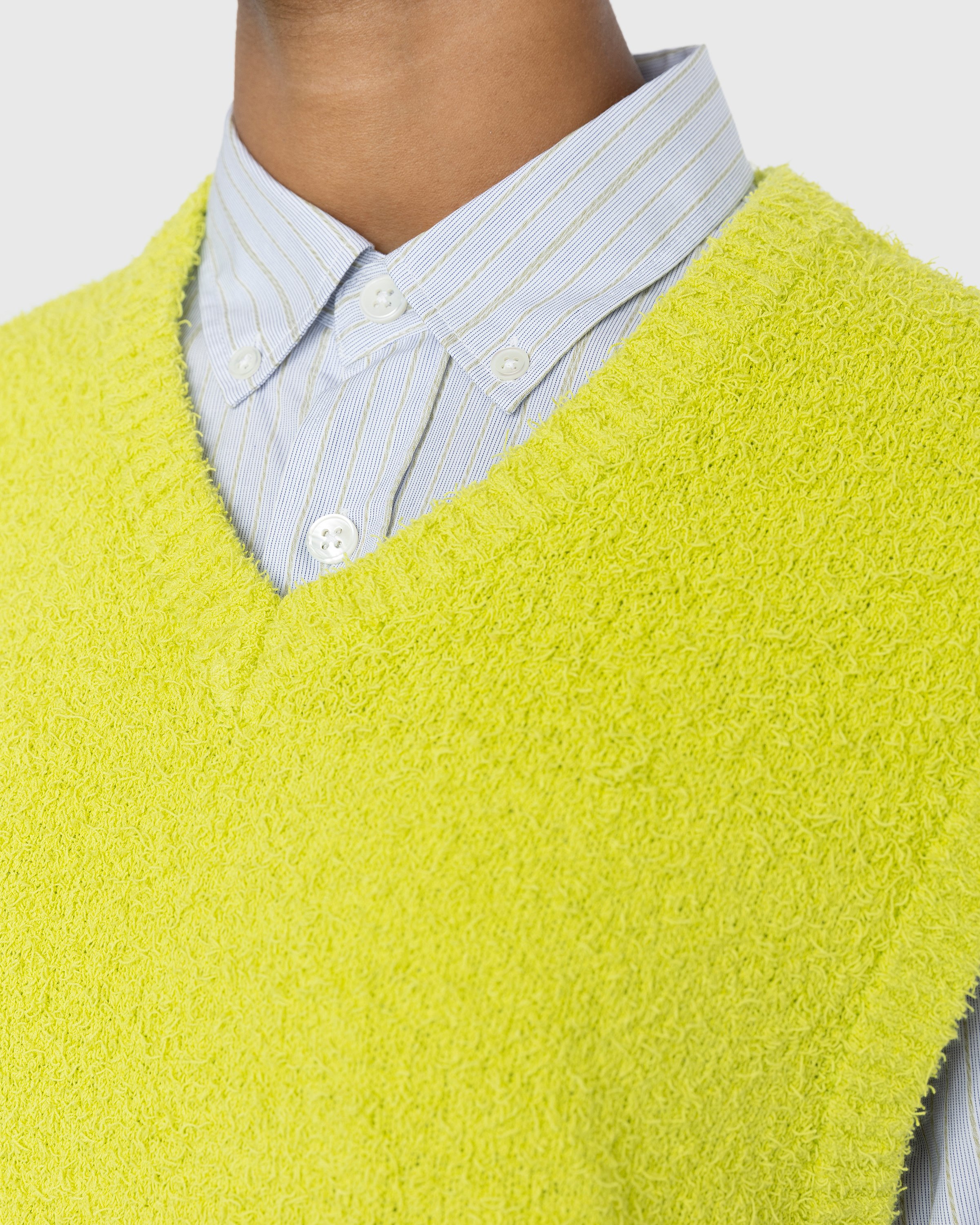 Highsnobiety - V-Neck Sweater Vest Yellow - Clothing - Yellow - Image 6