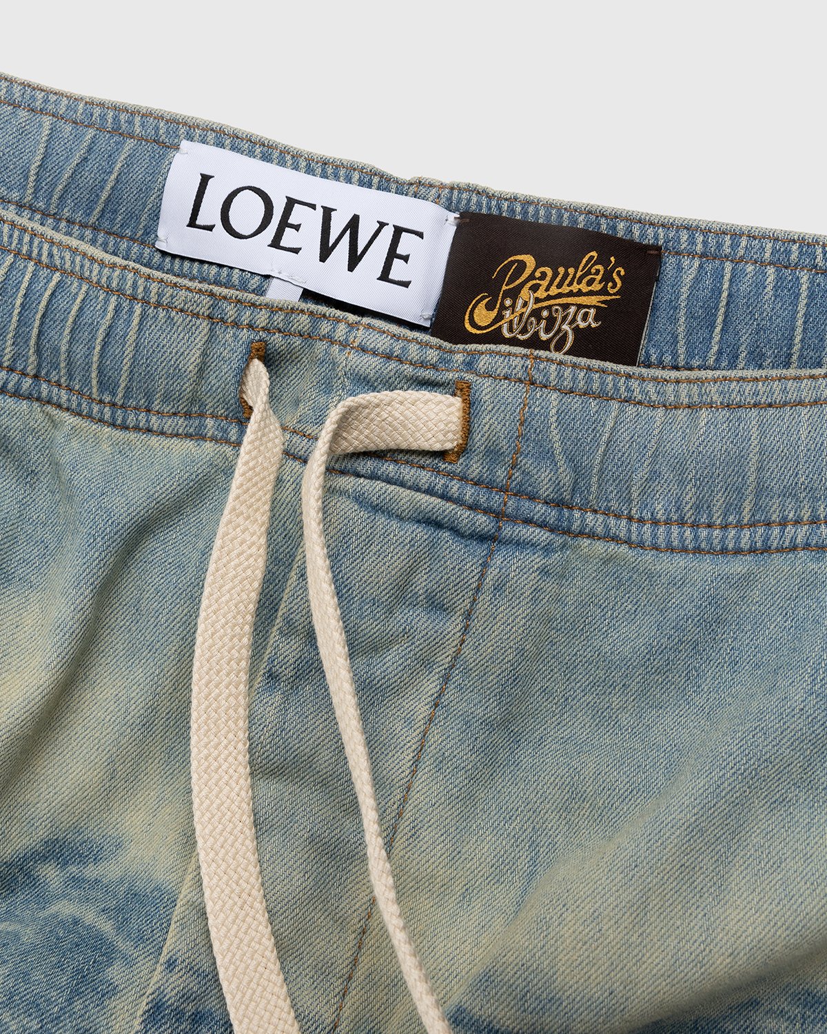 Loewe - Paula's Ibiza Surf Drawstring Denim Shorts Blue - Clothing - Blue - Image 5
