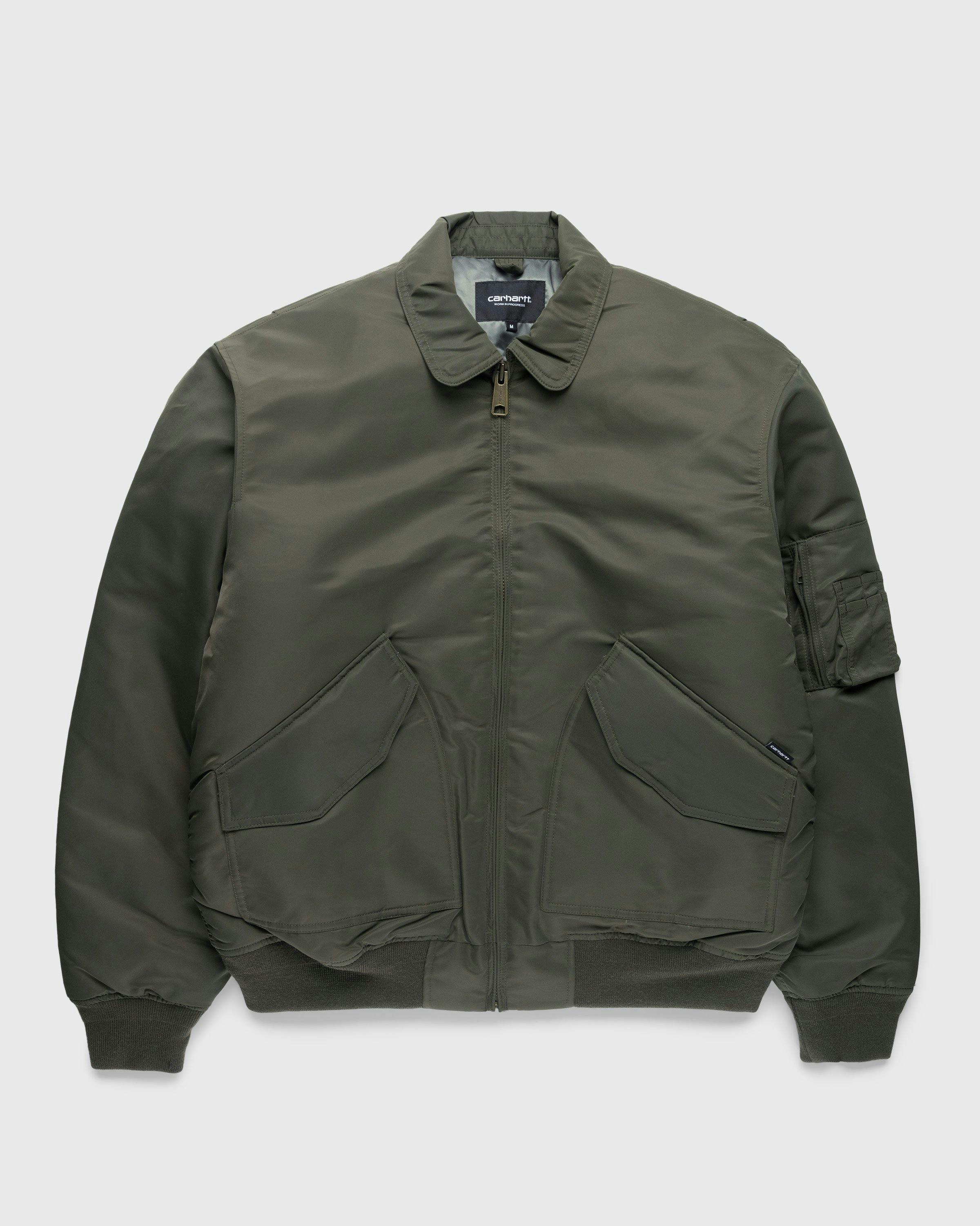 Carhartt WIP - Olten Bomber Plant/Smoke Green - Clothing - Green - Image 1