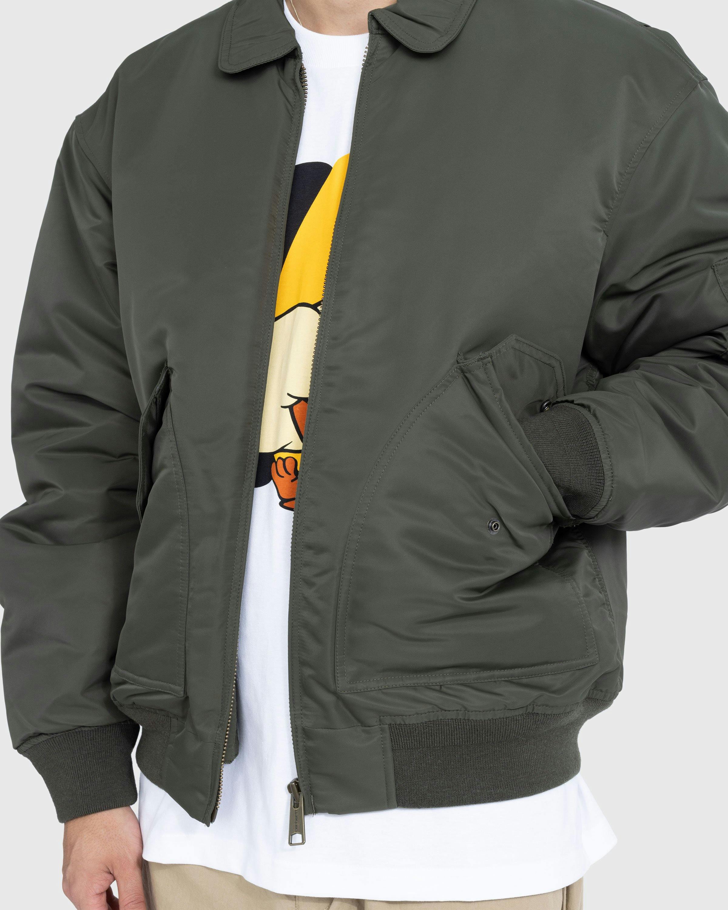 Carhartt WIP - Olten Bomber Plant/Smoke Green - Clothing - Green - Image 5