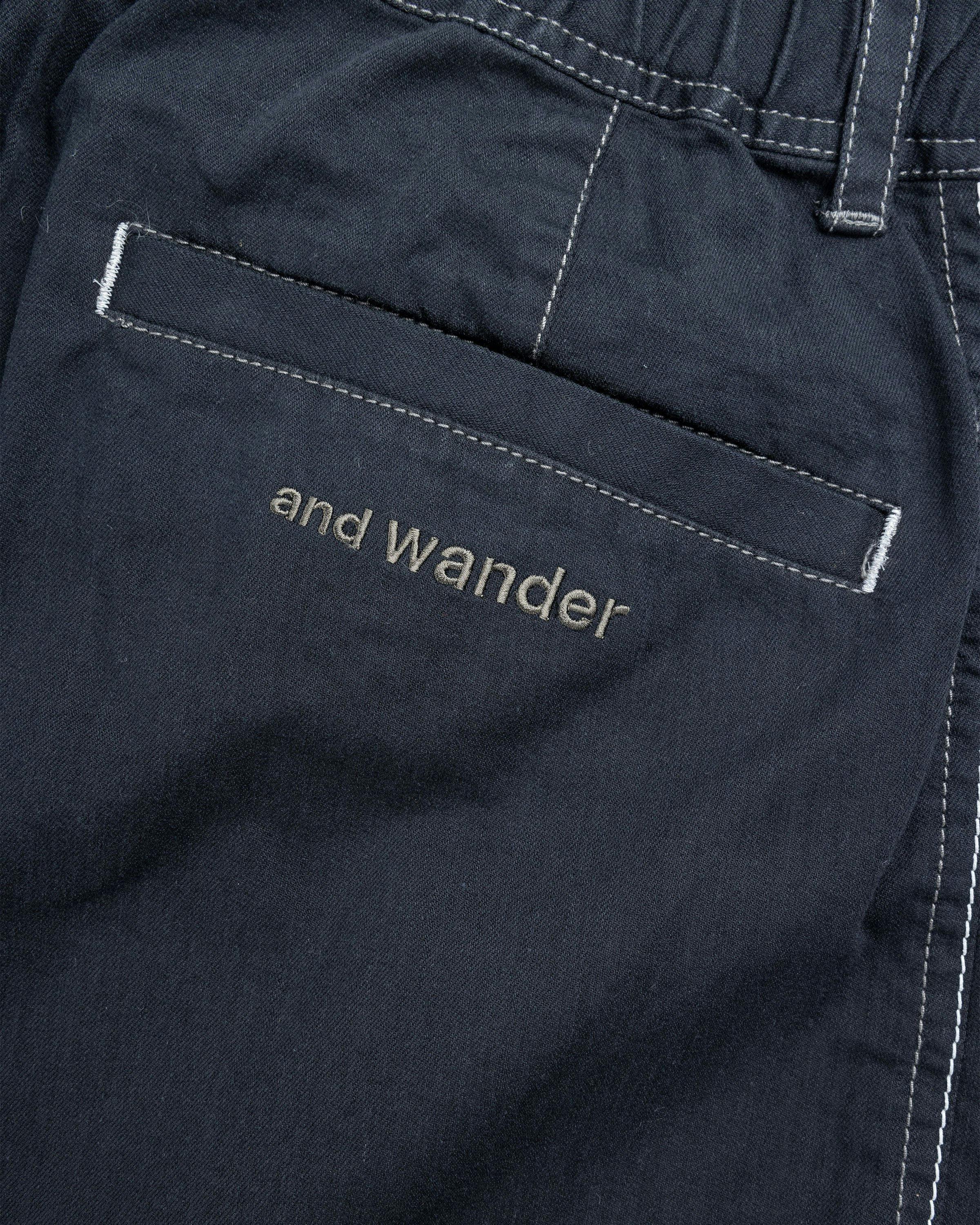 And Wander - Dry Easy Denim Wide Pants Black - Clothing - Black - Image 5