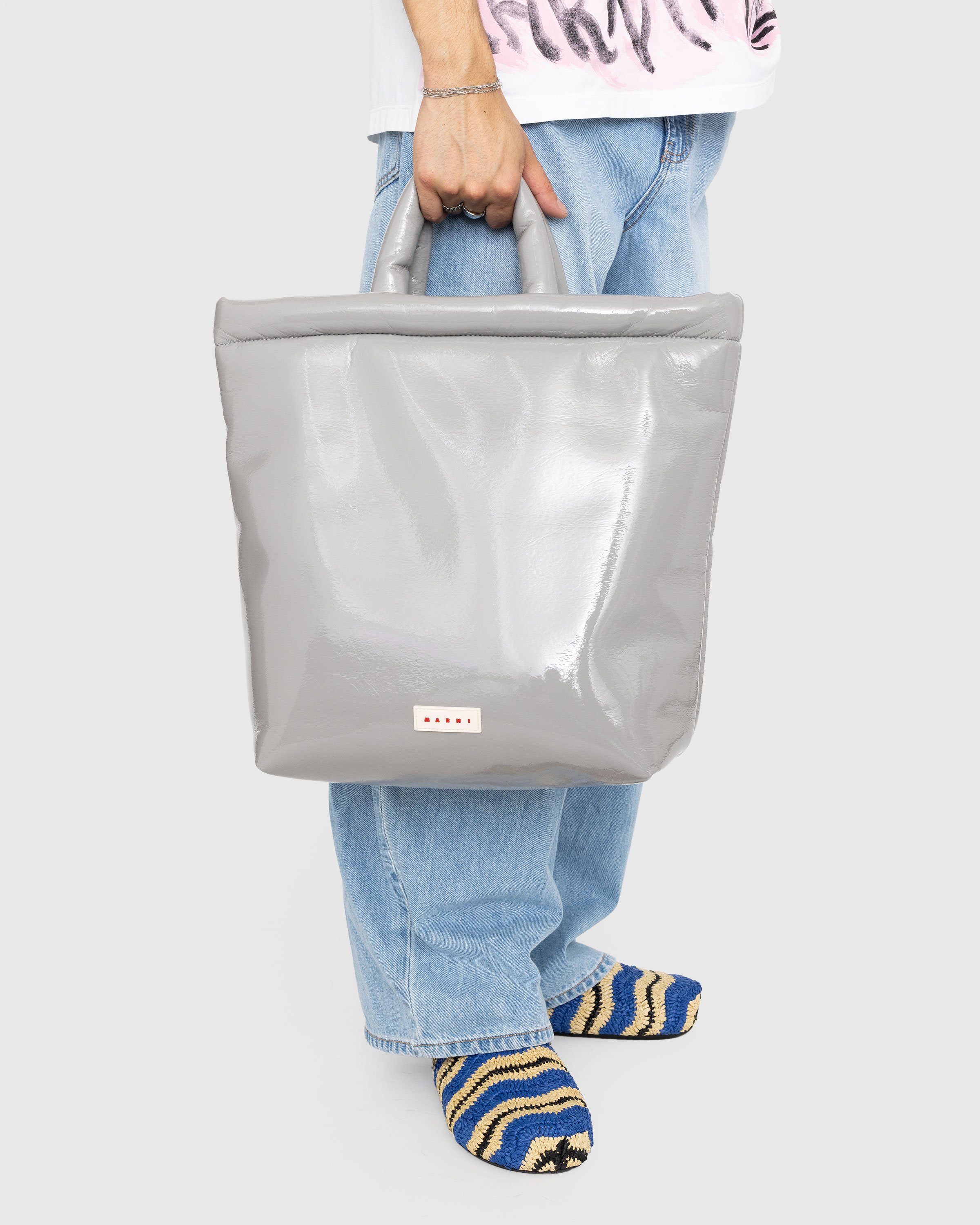 Marni - Shopping Bag Stone - Accessories - Grey - Image 6