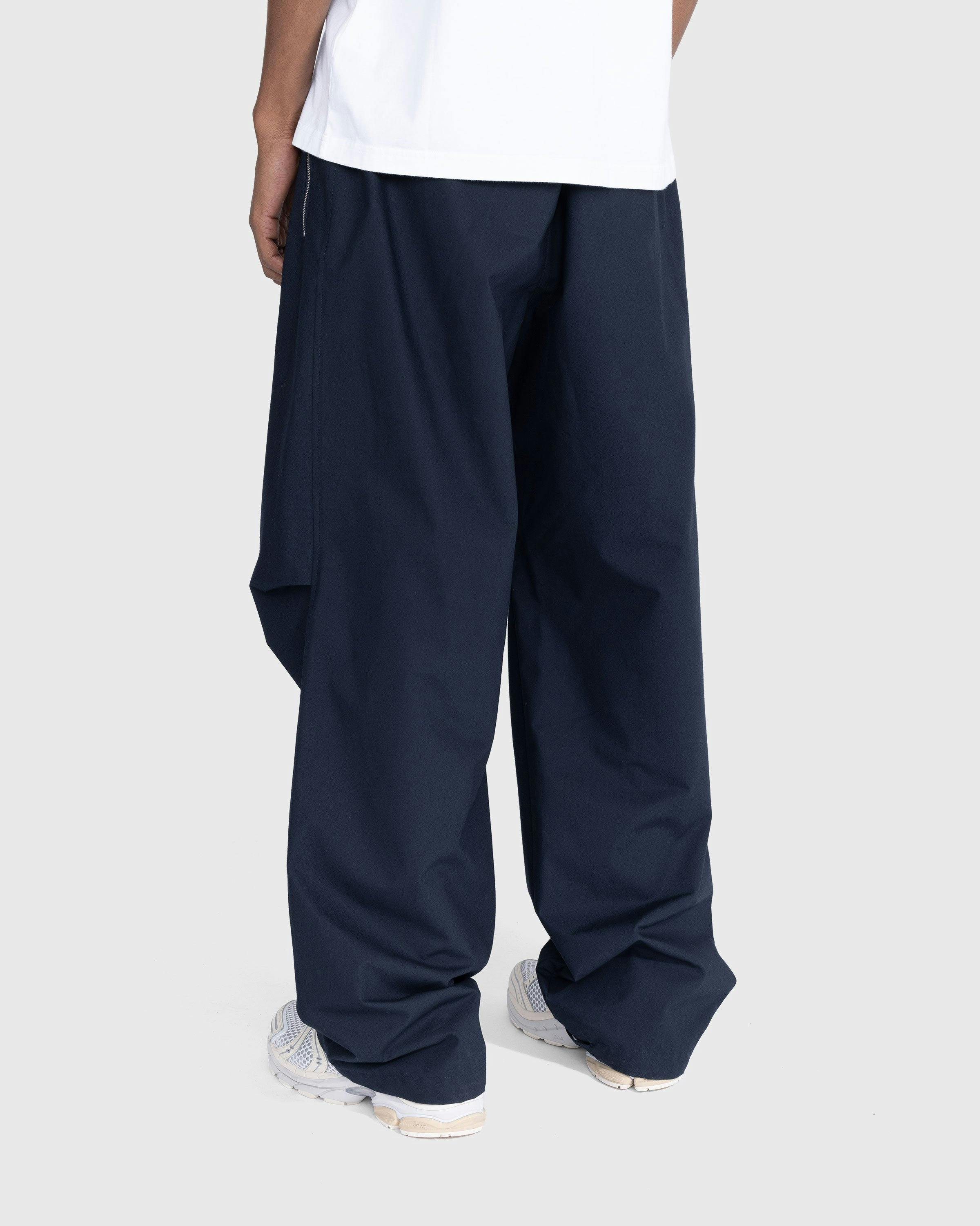 Jil Sander - Water-Repellent Cotton Trousers Midnight - Clothing - Black - Image 3