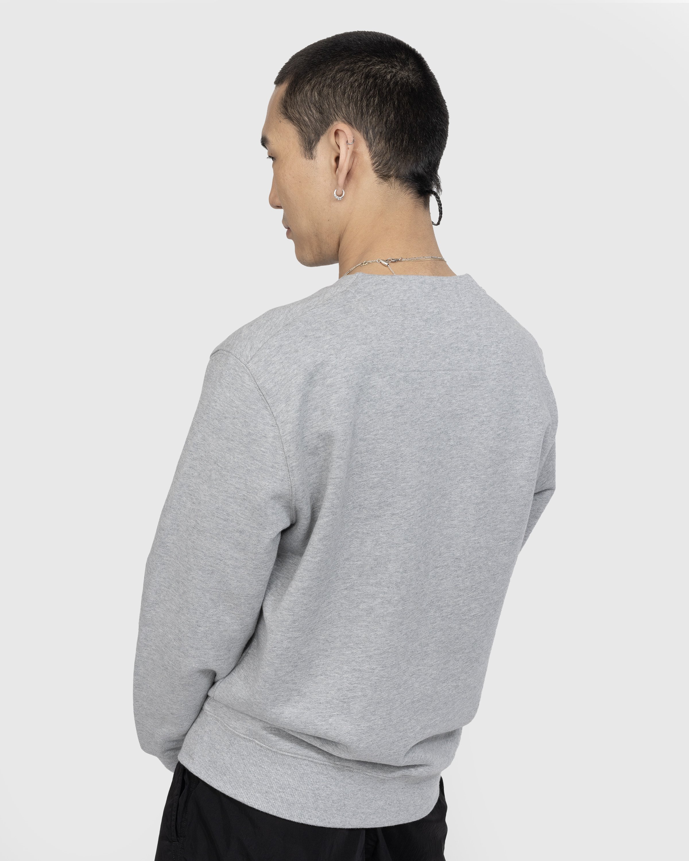 C.P. Company - Diagonal Raised Fleece Logo Sweatshirt Grey - Clothing - Grey - Image 3