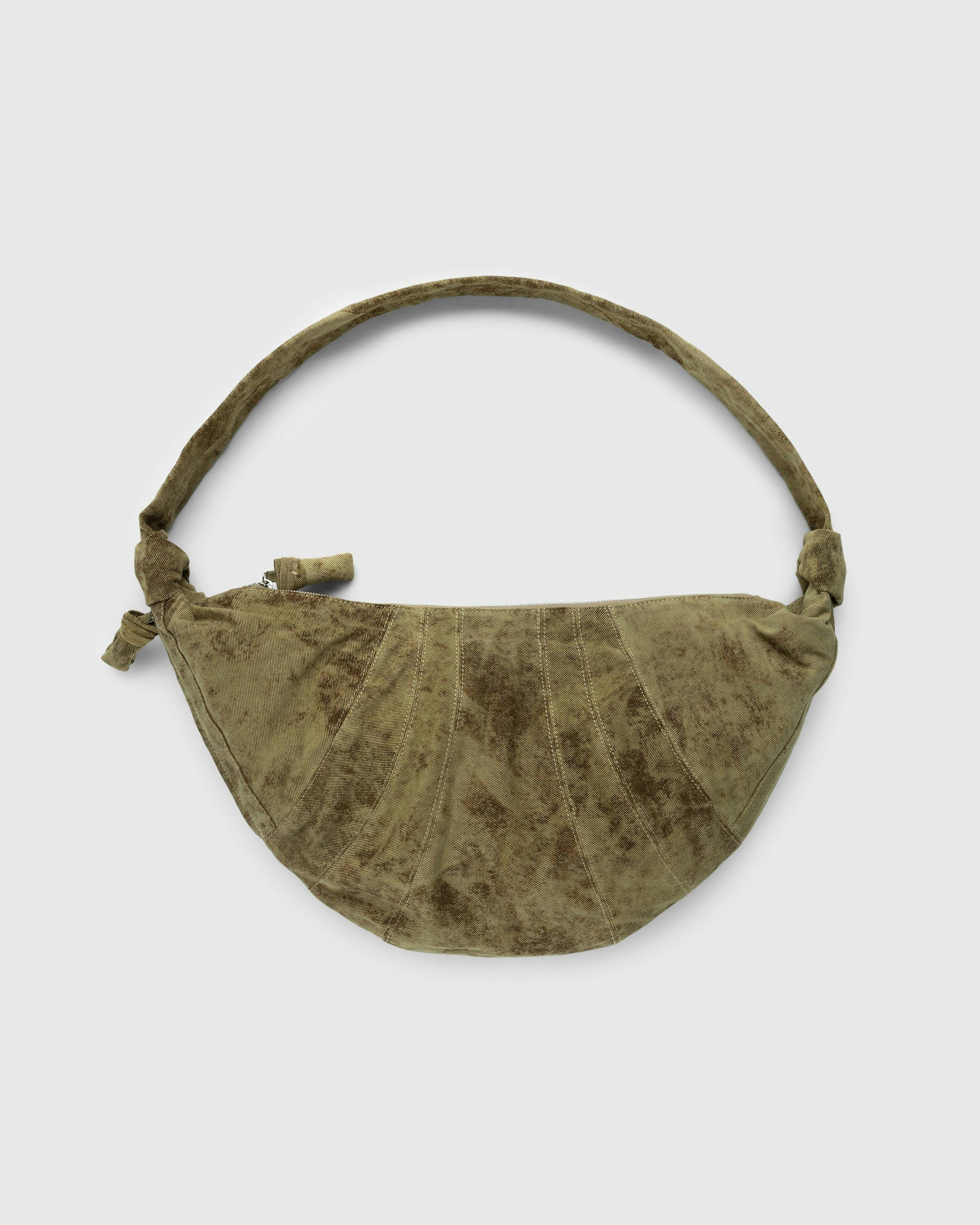 Lemaire – Large Croissant Bag Denim Acid Snow Bronze | Highsnobiety Shop
