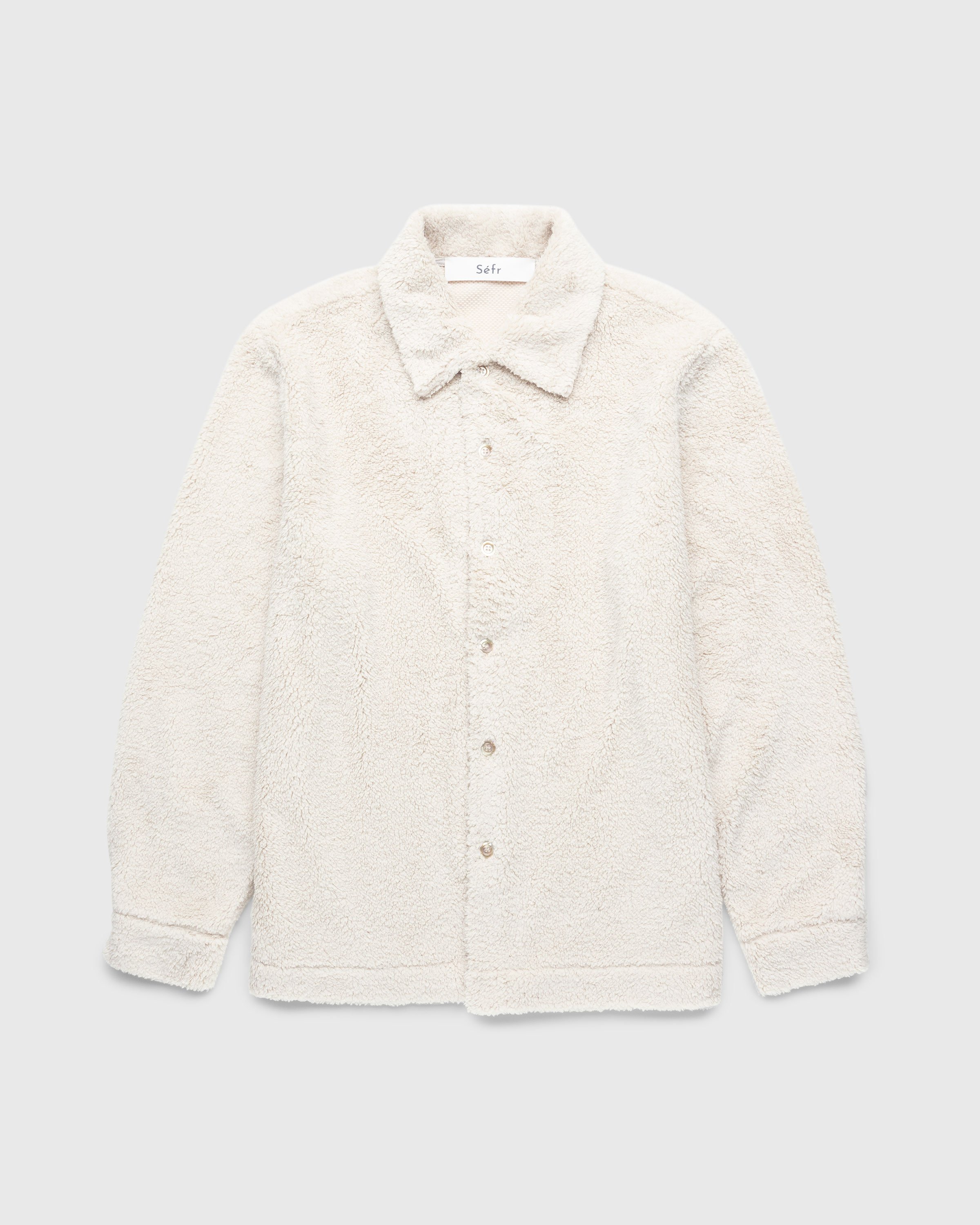 Séfr - Sense Overshirt Polar White Fleece - Clothing - White - Image 1