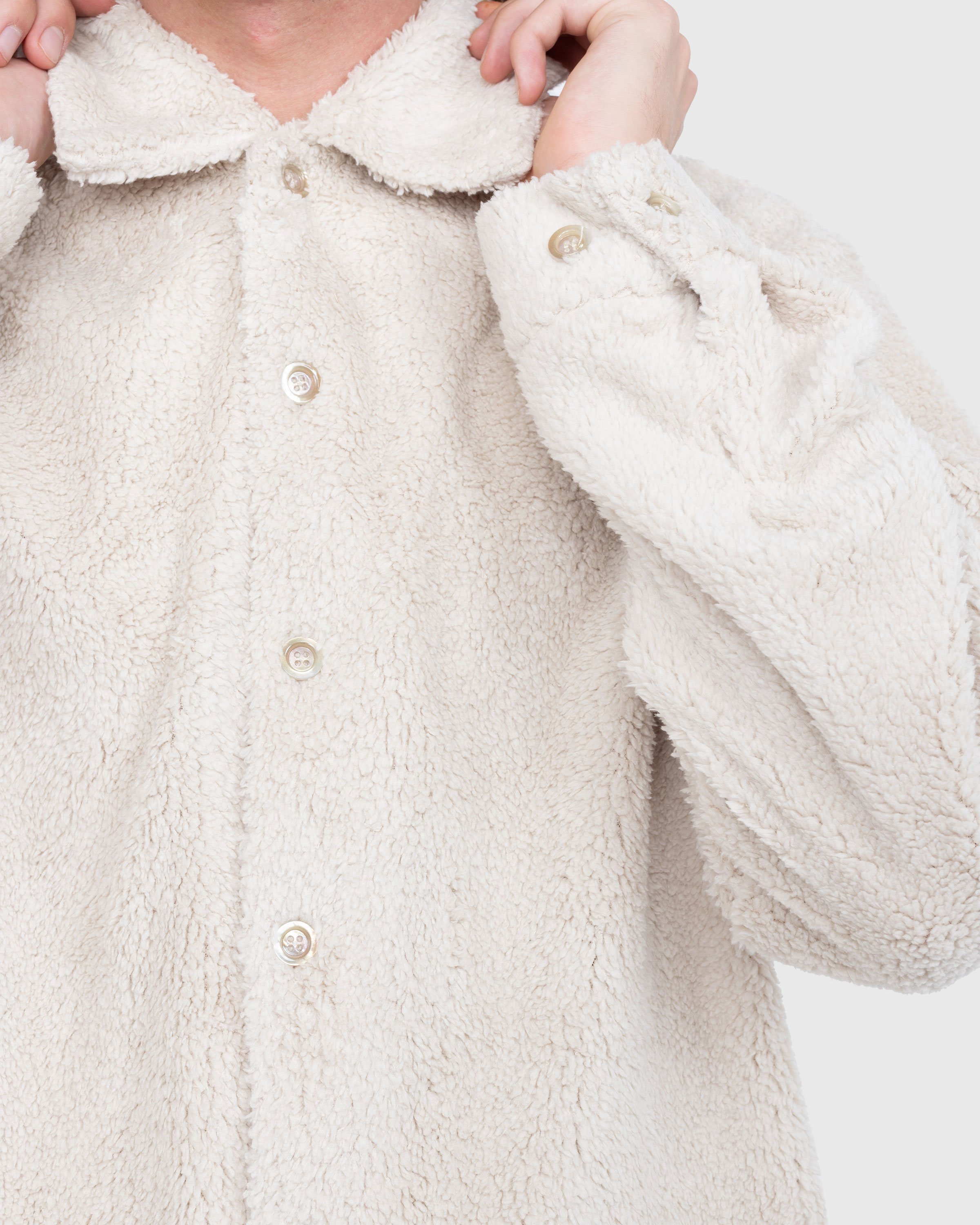 Séfr - Sense Overshirt Polar White Fleece - Clothing - White - Image 4