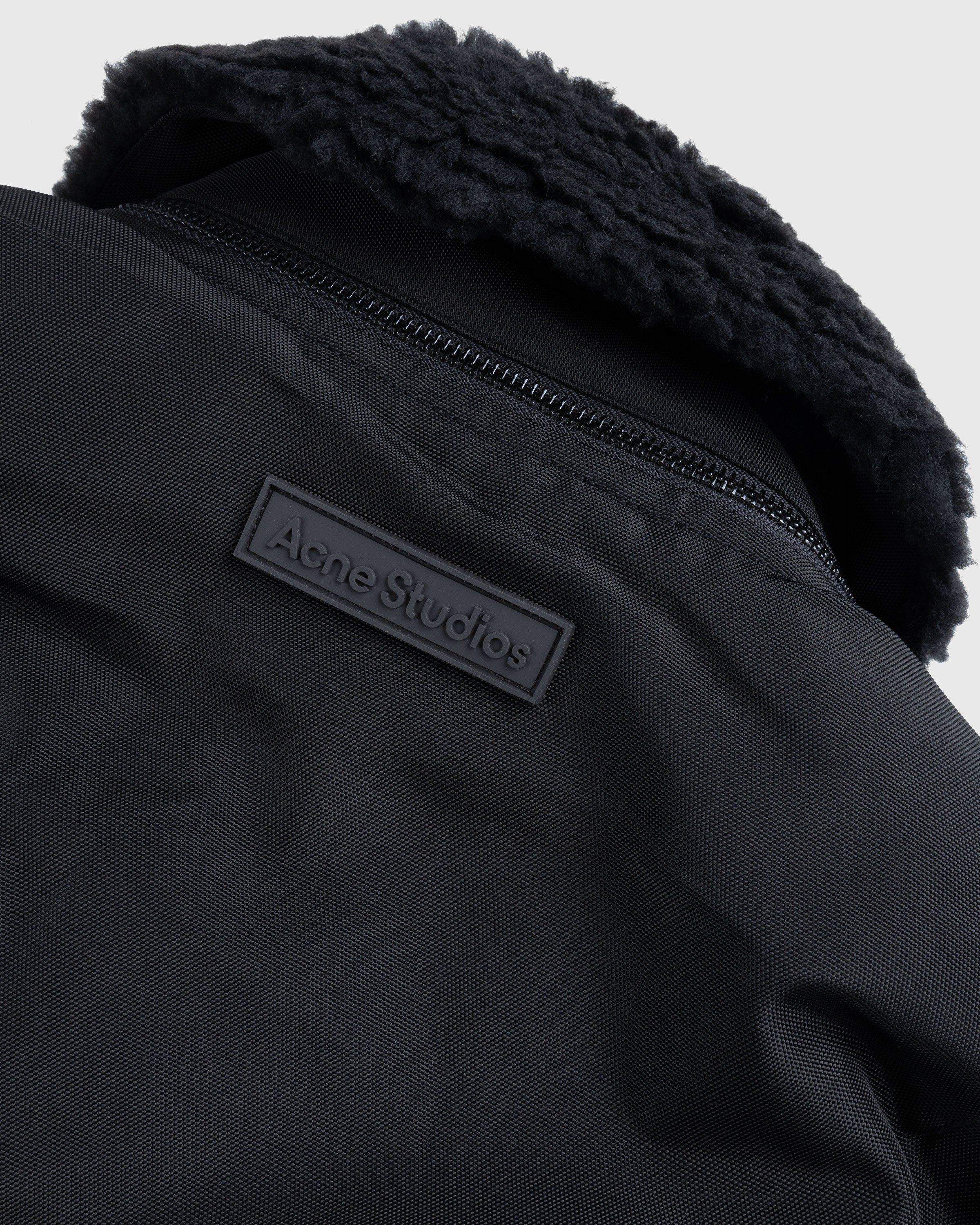 Acne Studios - Shearling Collar Jacket Black - Clothing - Black - Image 6
