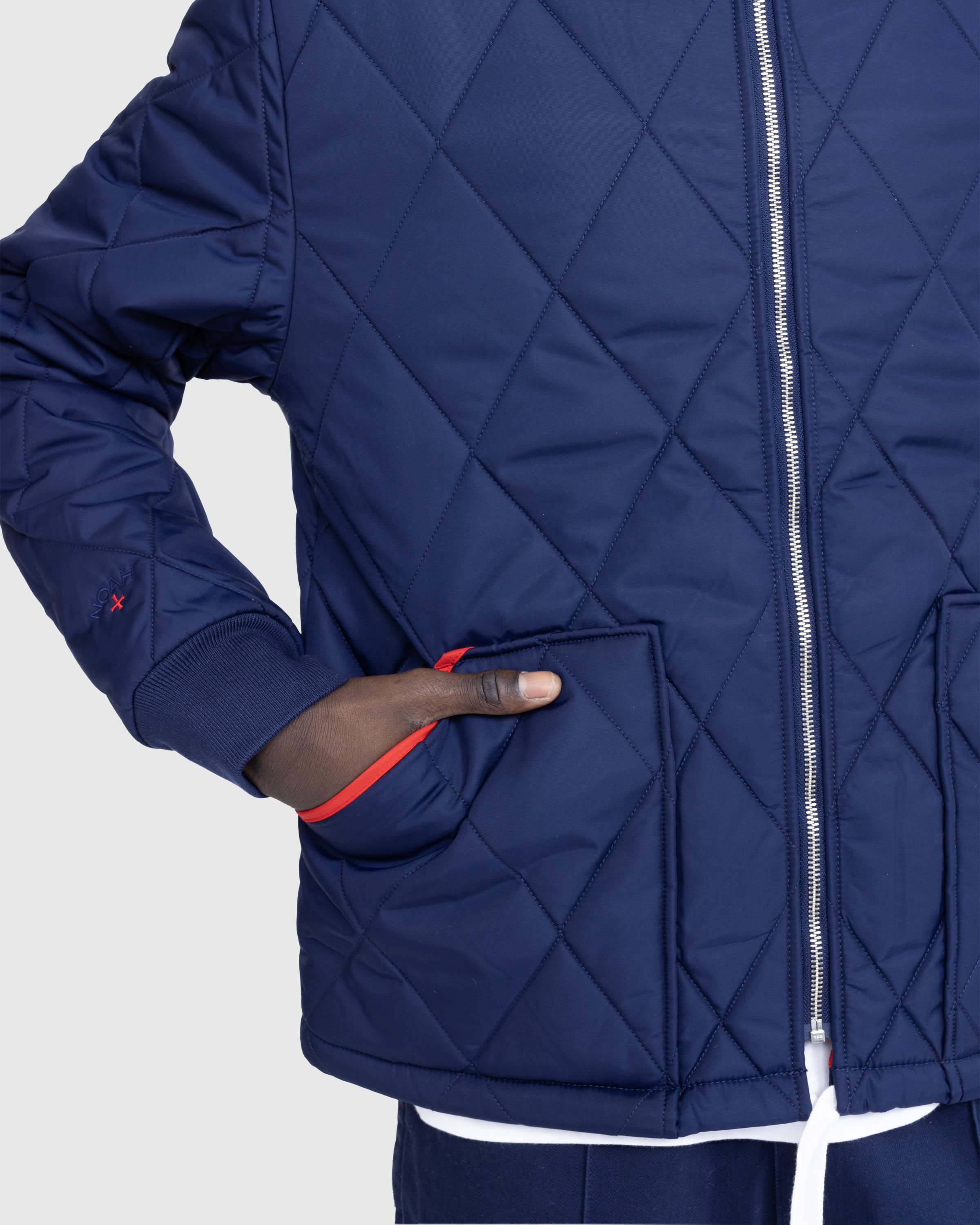 Puma x Noah - Water-Repellent Quilted Jacket Navy - Clothing - Blue - Image 6