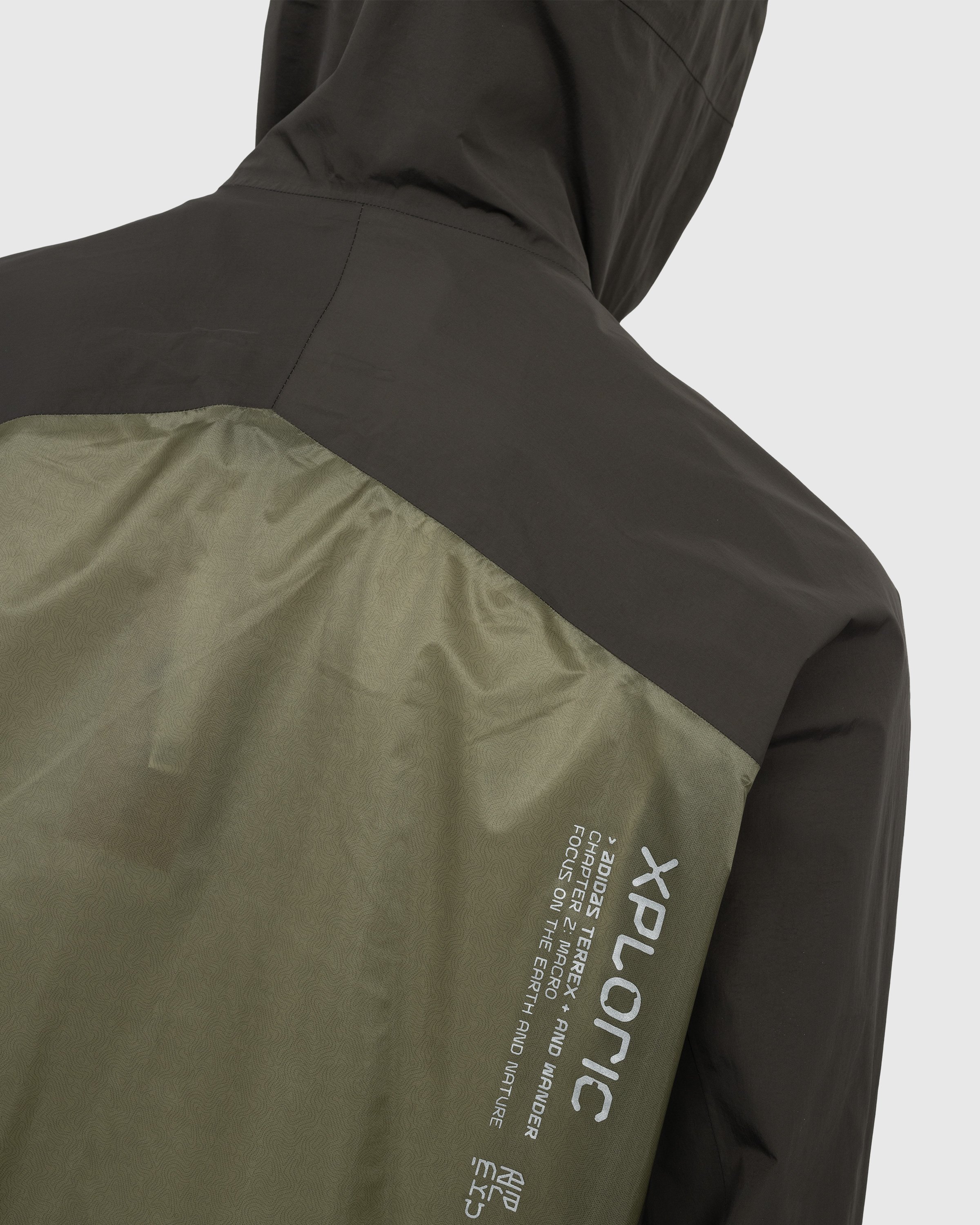 adidas Terrex x And Wander - Xploric RAIN.RDY Jacket Shadow Olive/Olive Strata - Clothing - Green - Image 6