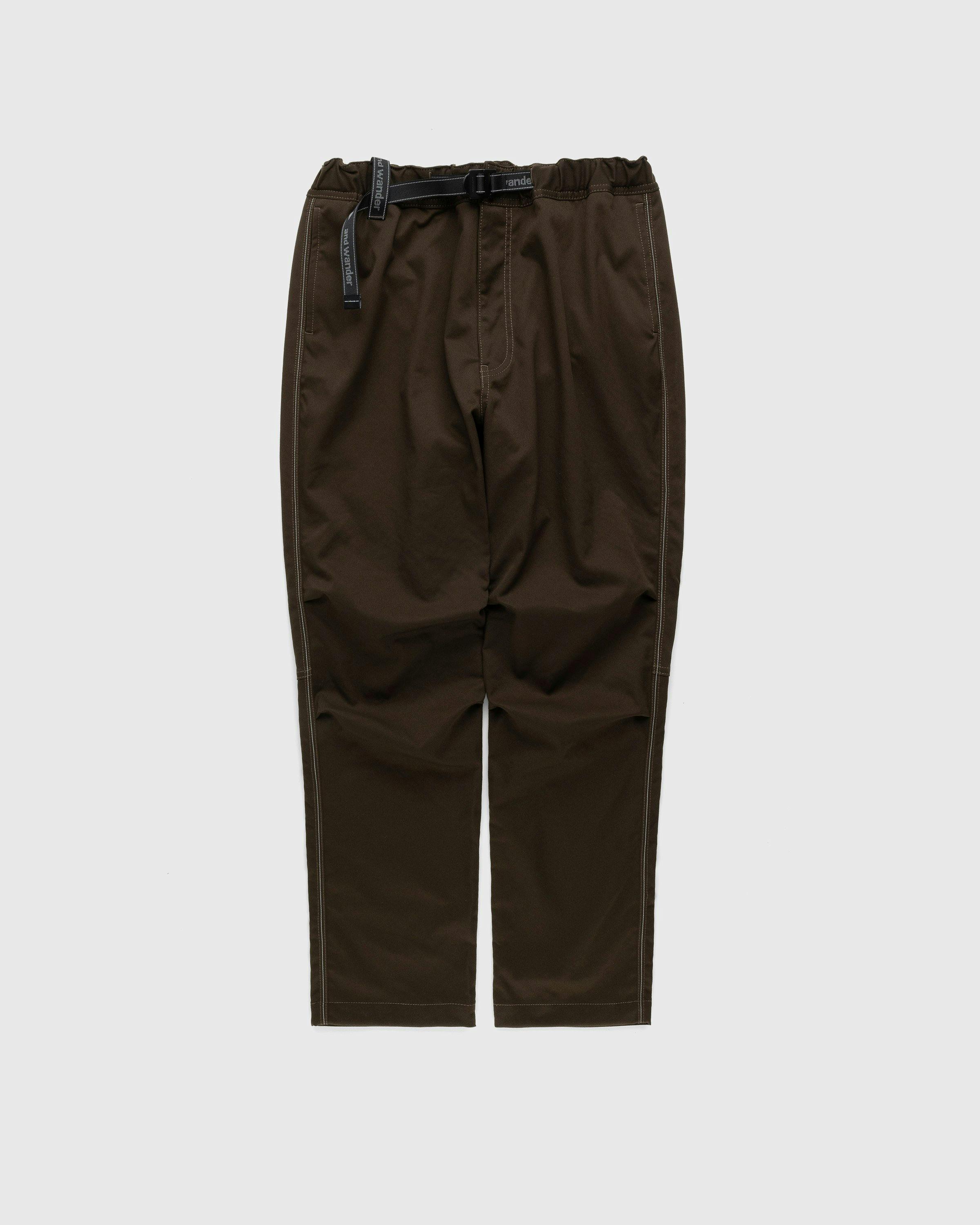 And Wander - Polyester Climbing Pants Khaki - Clothing - Green - Image 1