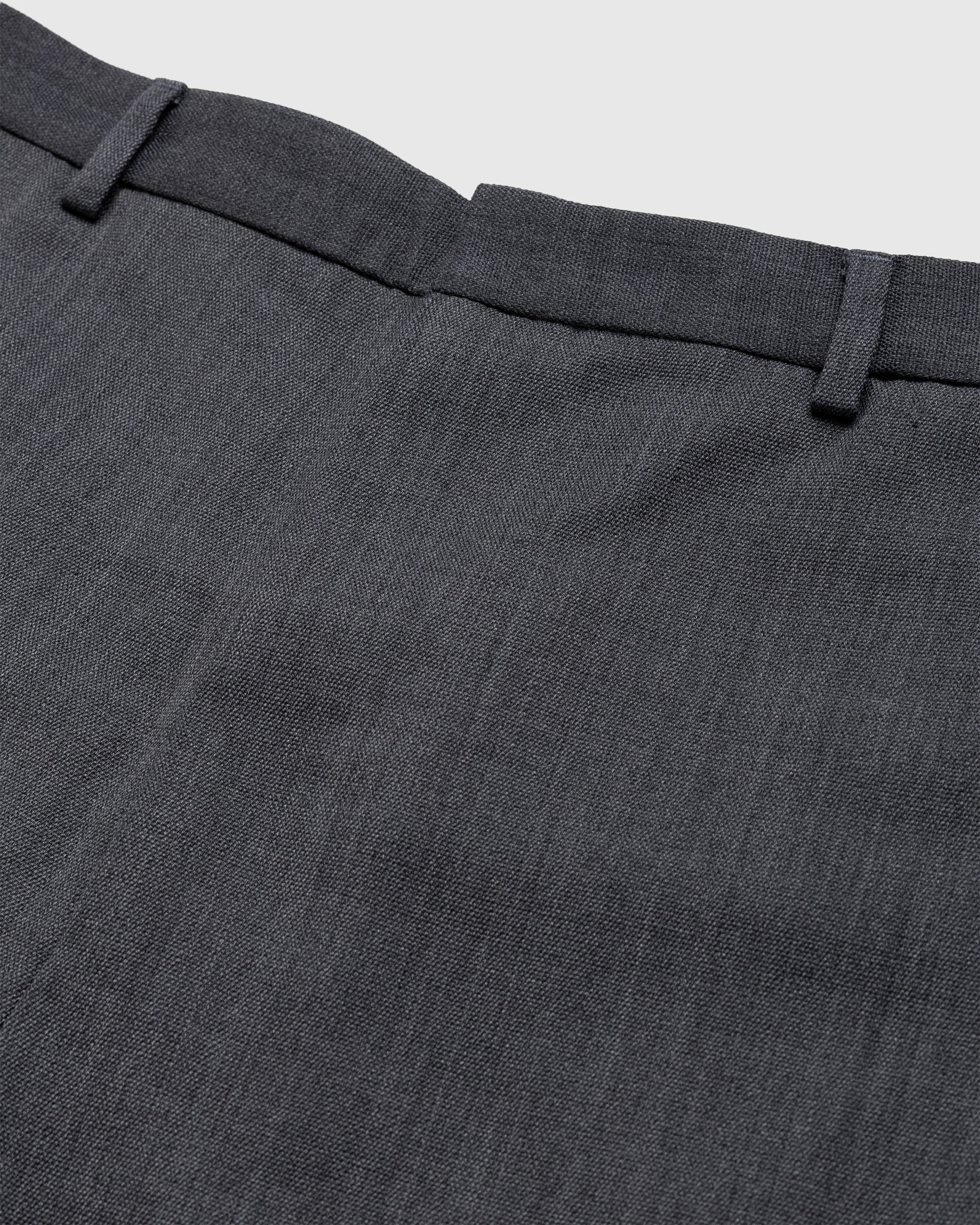 Acne Studios - Wool Blend Tailored Trousers Dark Grey Melange - Clothing - Grey - Image 5