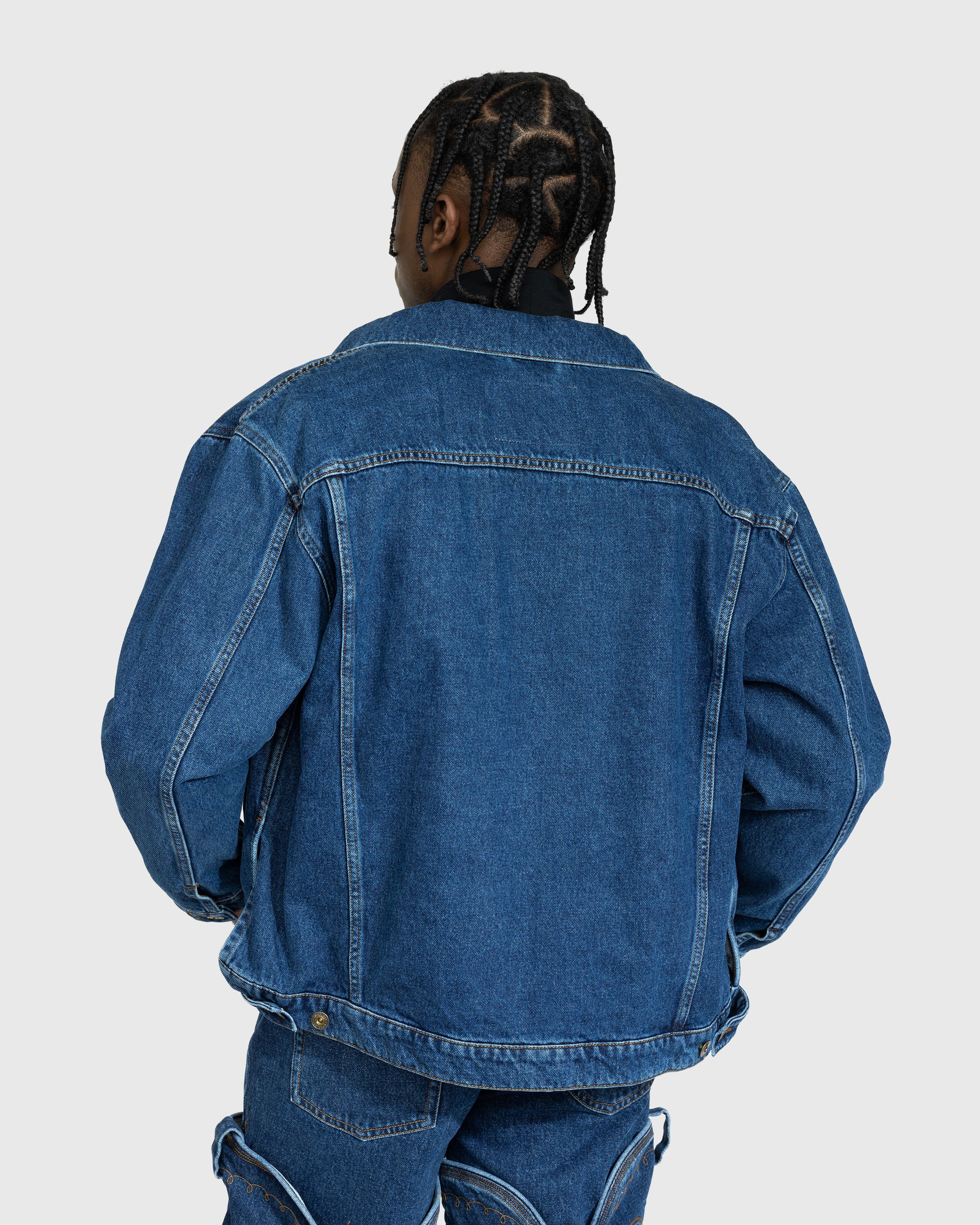 Y/Project - Classic Wire Denim Jacket Navy - Clothing - Blue - Image 3