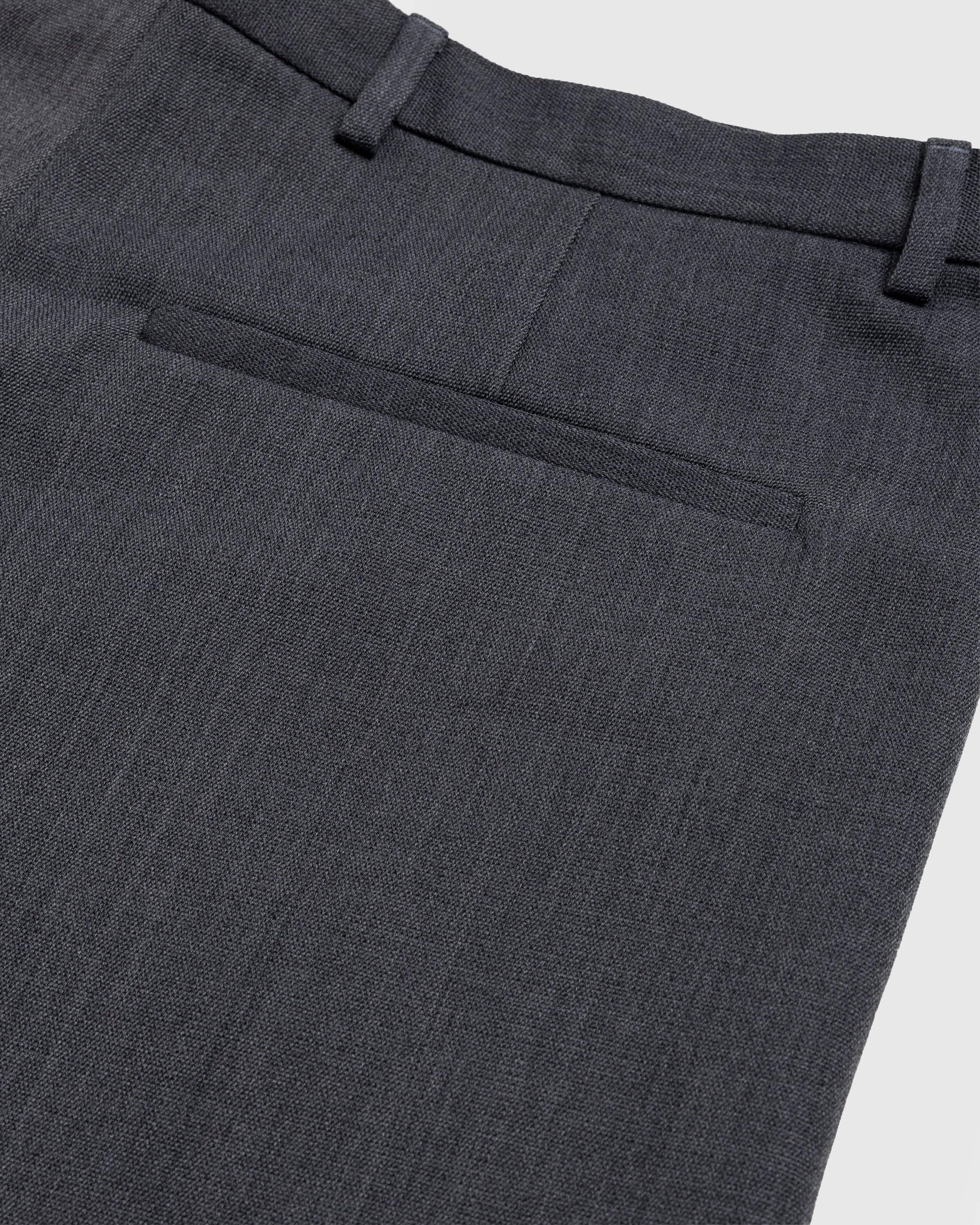 Acne Studios - Wool Blend Tailored Trousers Dark Grey Melange - Clothing - Grey - Image 6