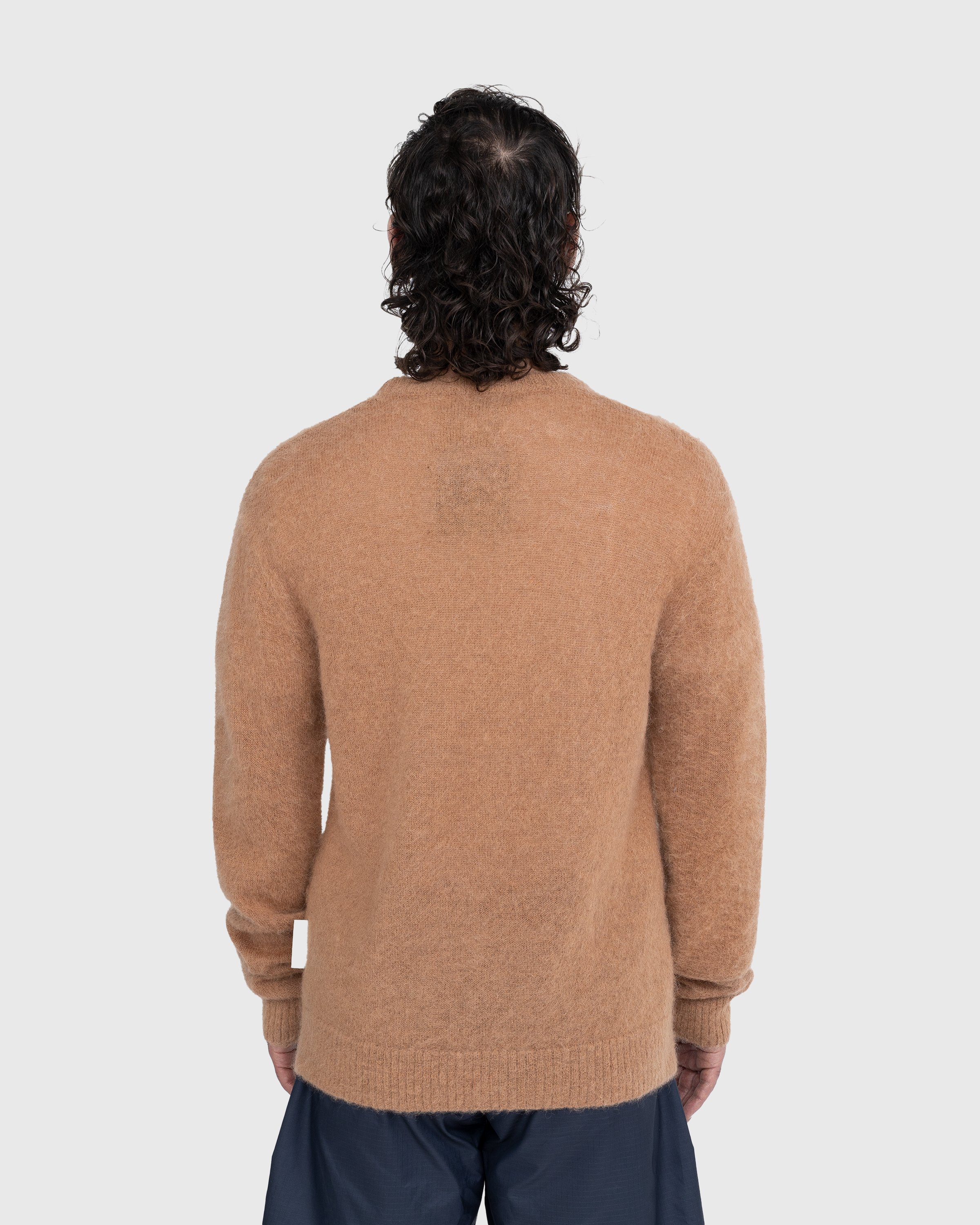 Highsnobiety - Light Alpaca Crew Sweater Brown - Clothing - Brown - Image 3