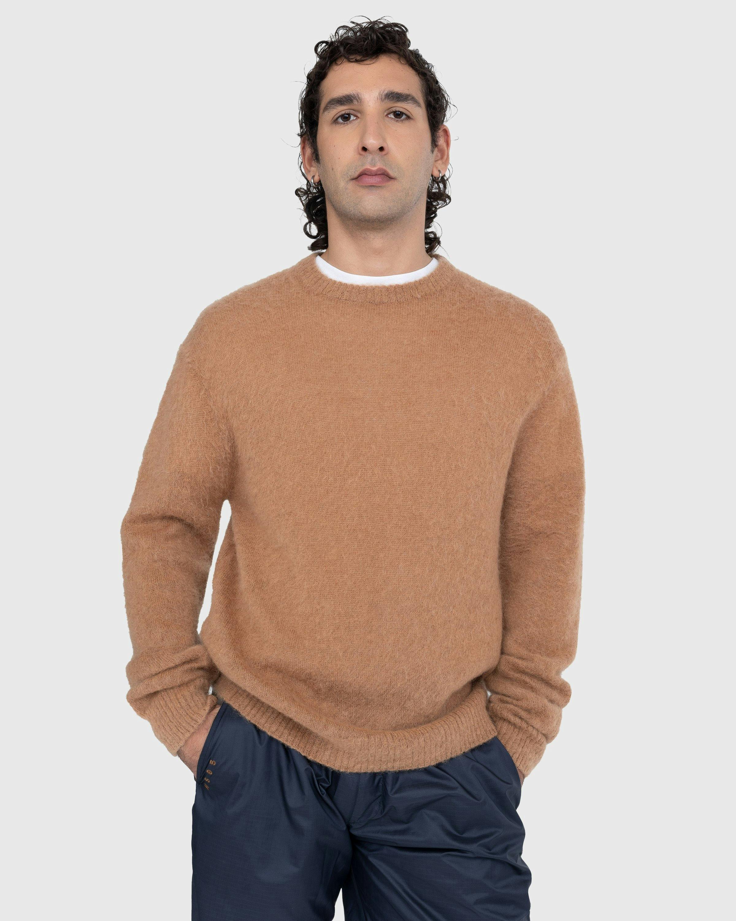 Highsnobiety - Light Alpaca Crew Sweater Brown - Clothing - Brown - Image 5