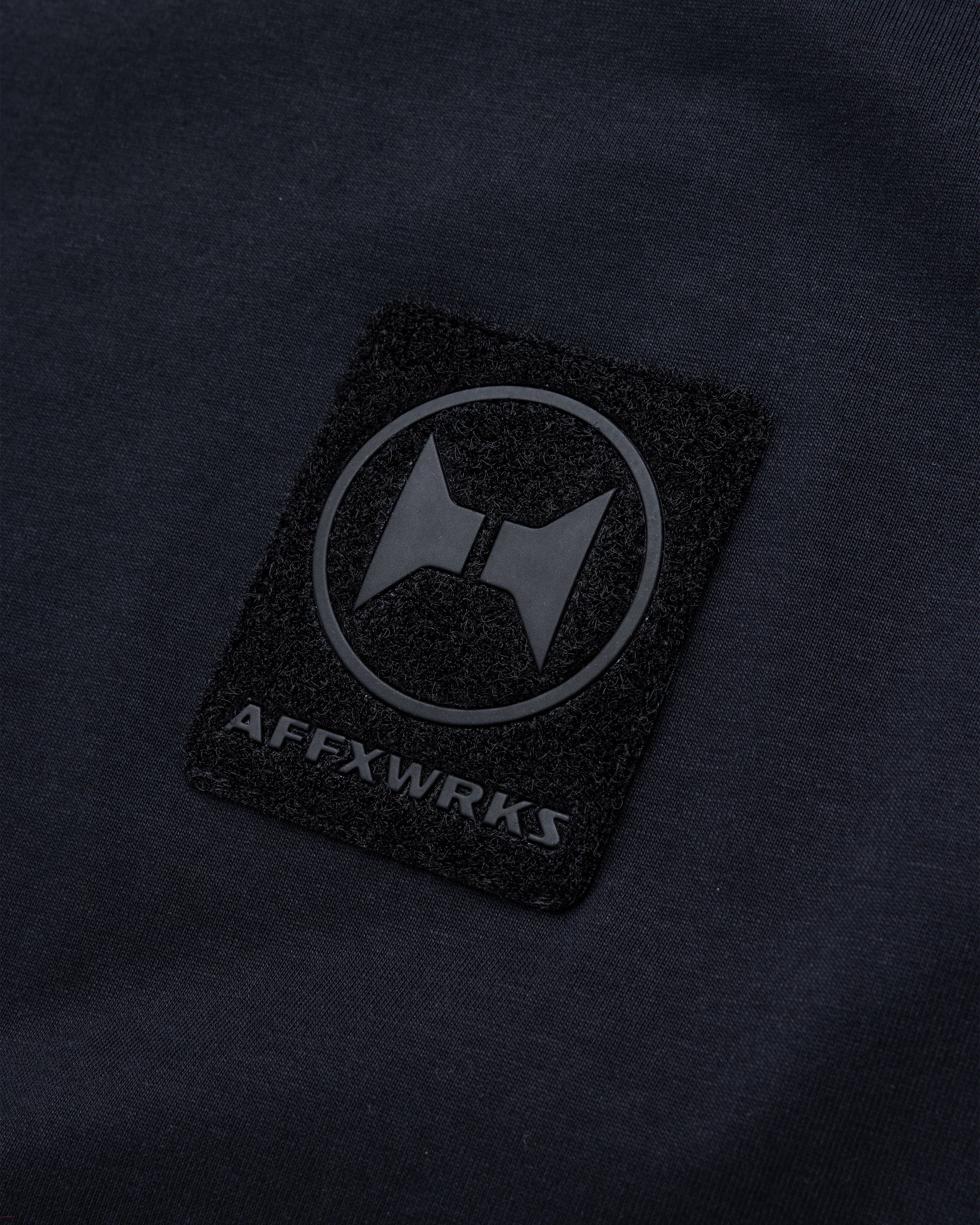 AFFXWRKS - DUAL VELCRO T-SHIRT - Clothing - Black - Image 7