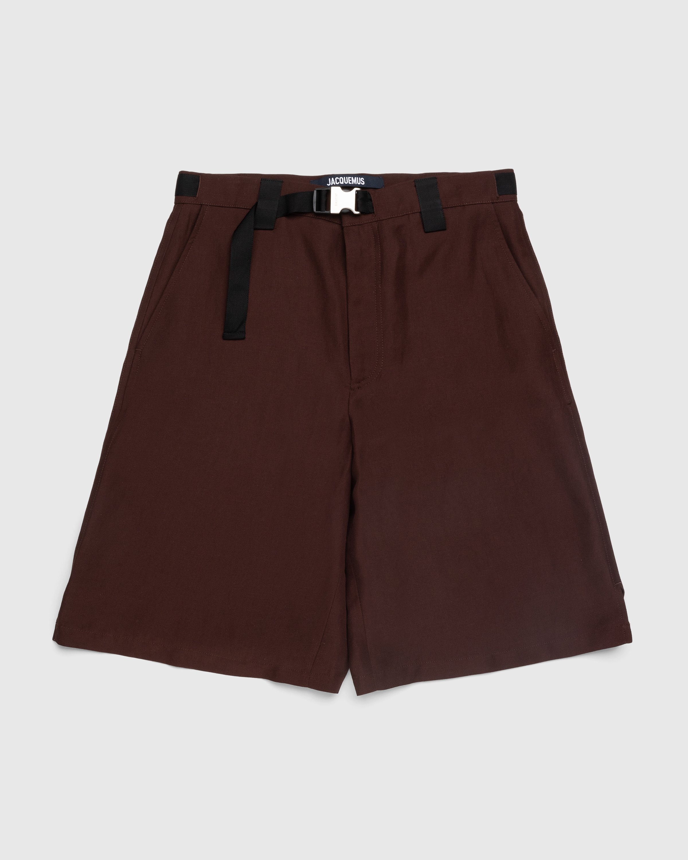 JACQUEMUS - Le Short Meio Dark Brown - Clothing - Brown - Image 1