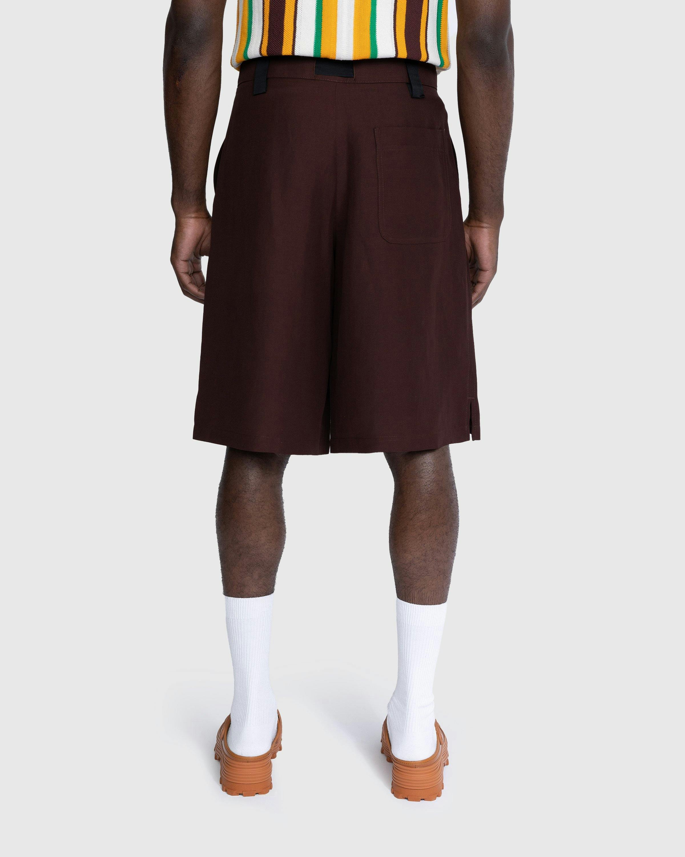 JACQUEMUS - Le Short Meio Dark Brown - Clothing - Brown - Image 3