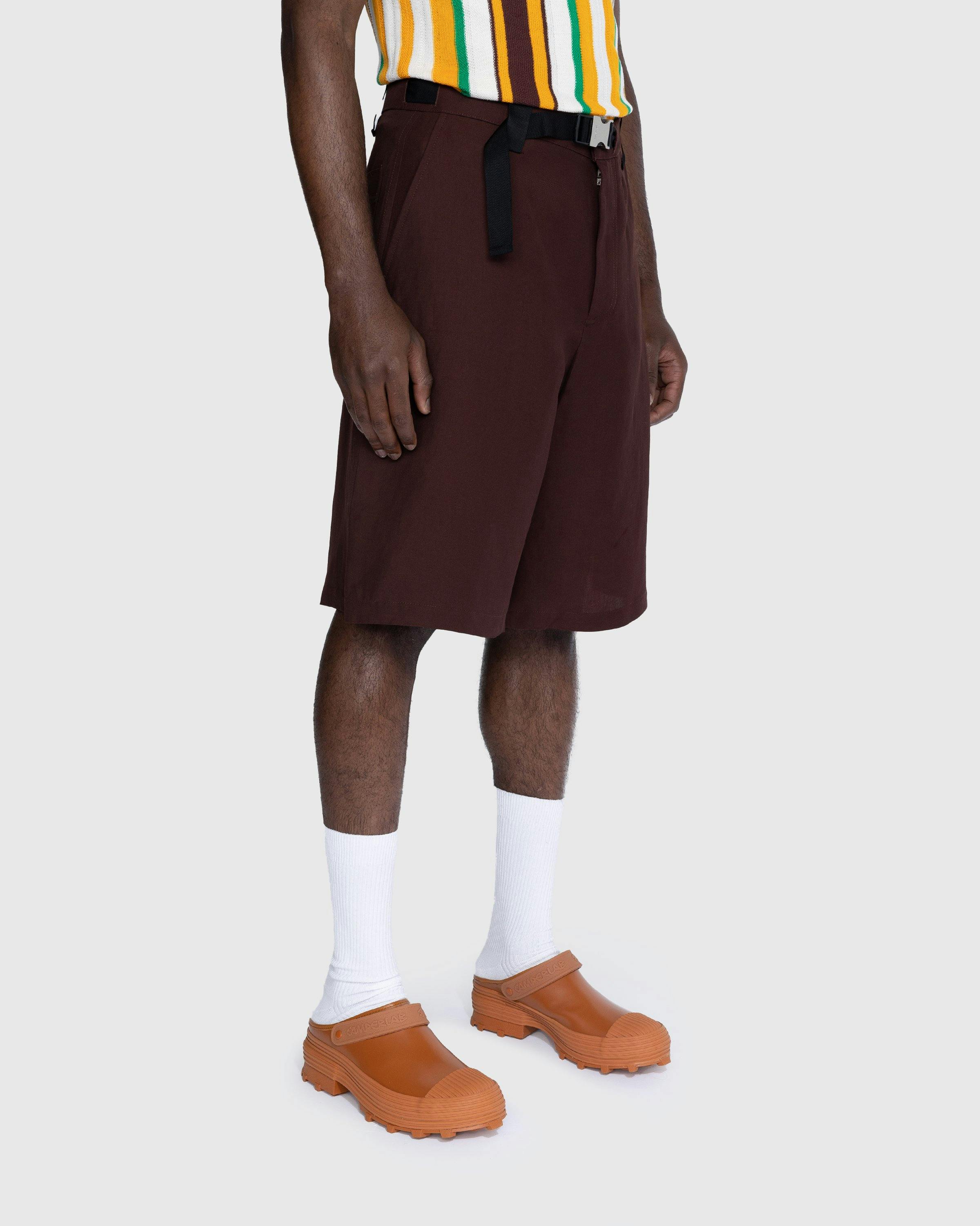 JACQUEMUS - Le Short Meio Dark Brown - Clothing - Brown - Image 4