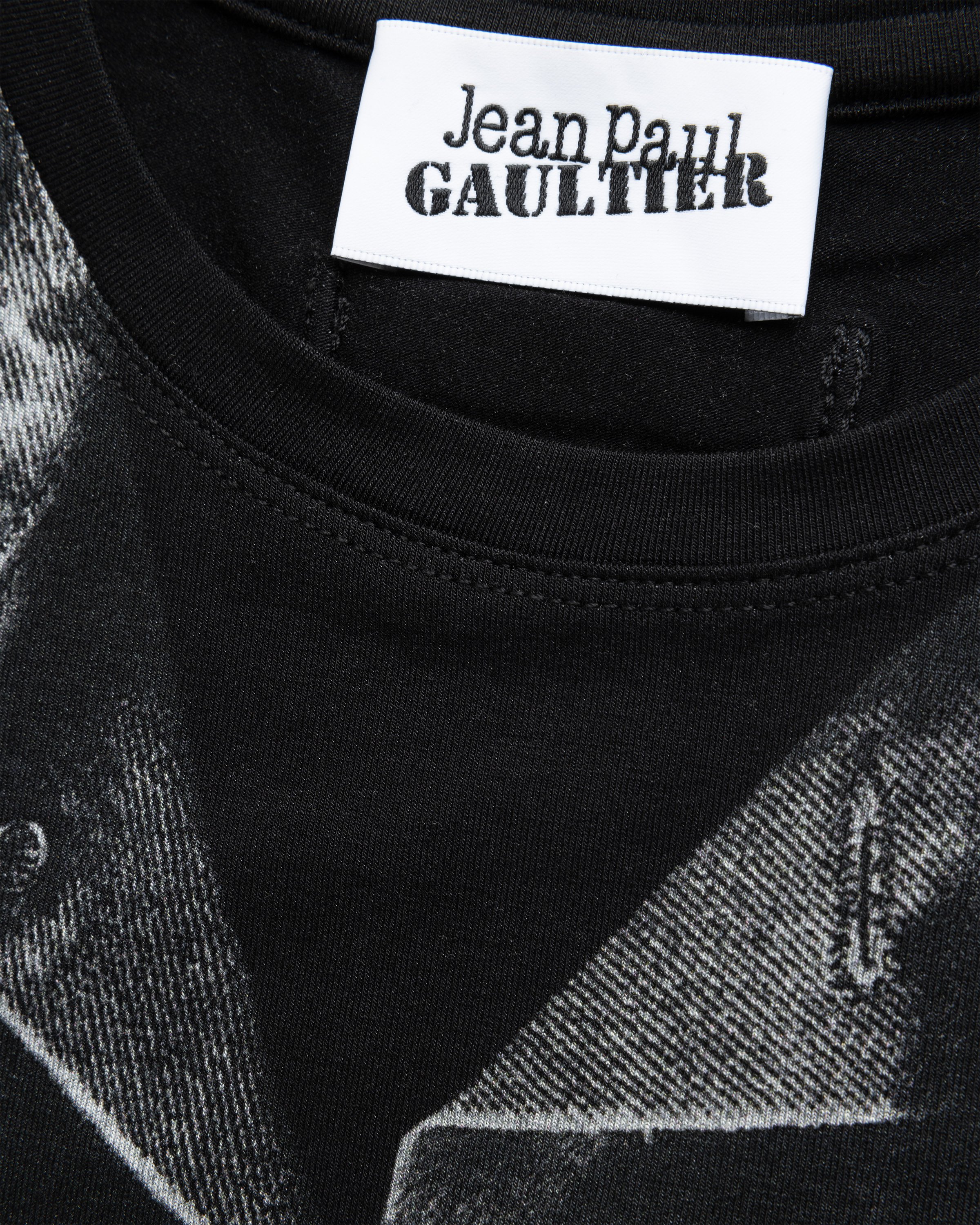 Jean Paul Gaultier - Denim Trompe L'oeil T-Shirt Black/Gray - Clothing - Black - Image 7