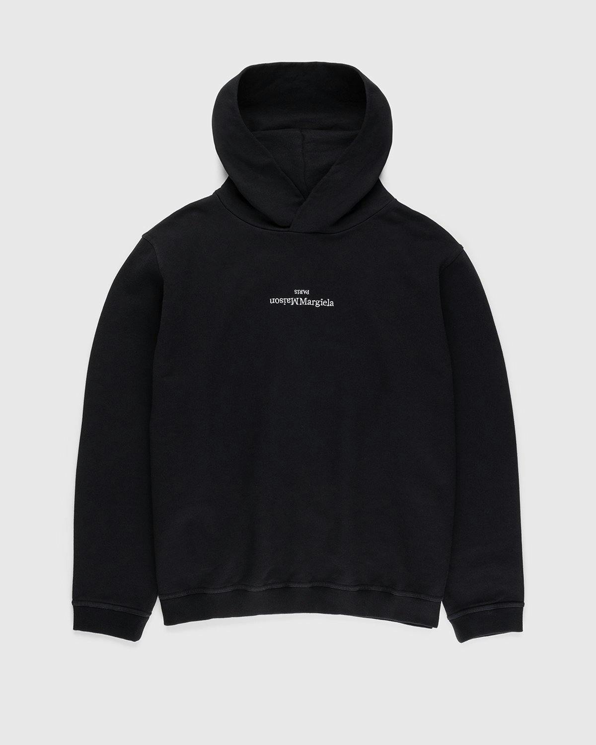 Maison Margiela - Logo Hoodie Black - Clothing - Black - Image 1