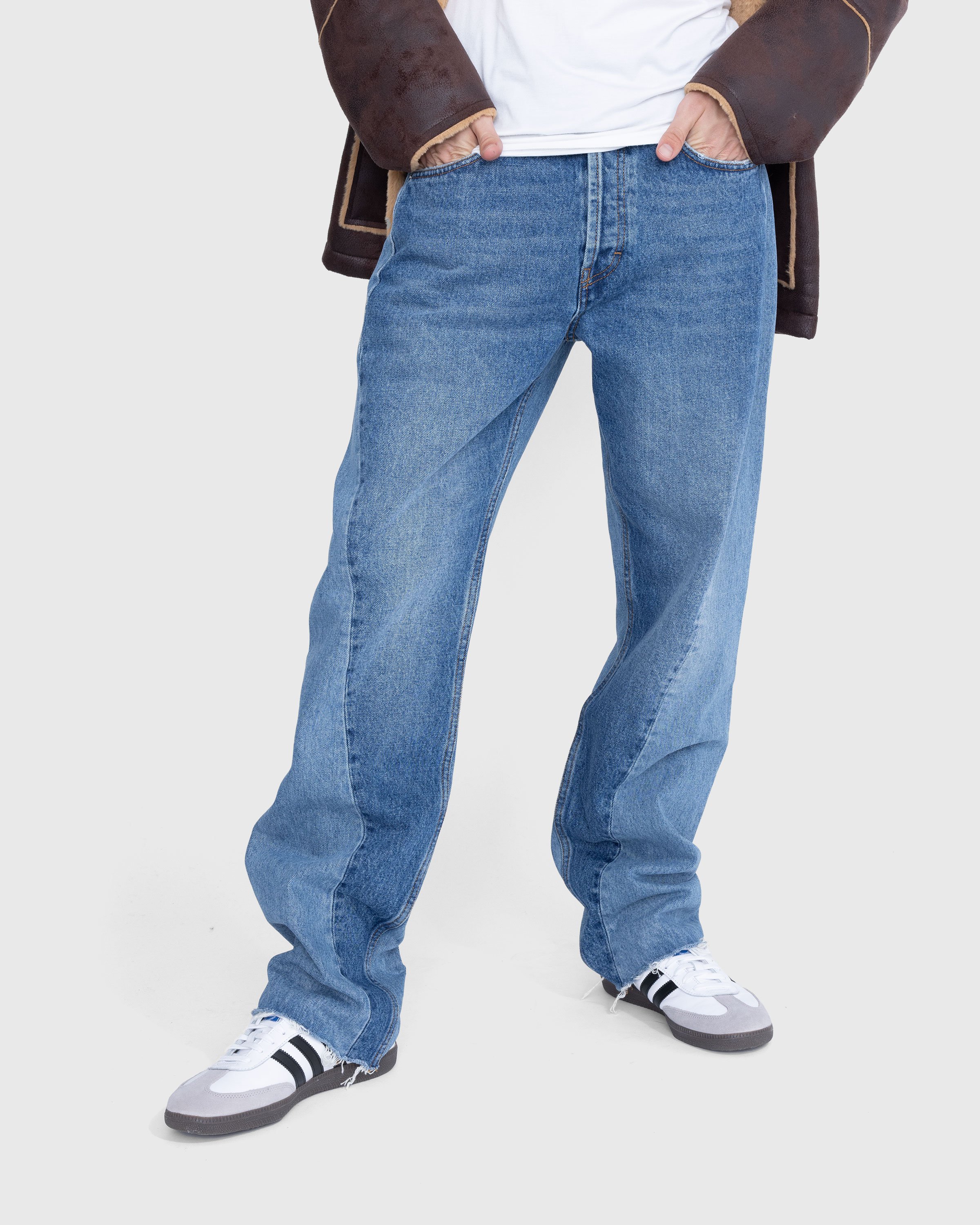 Séfr - Twisted Cut Jeans Two Split Indigo - Clothing - Blue - Image 2