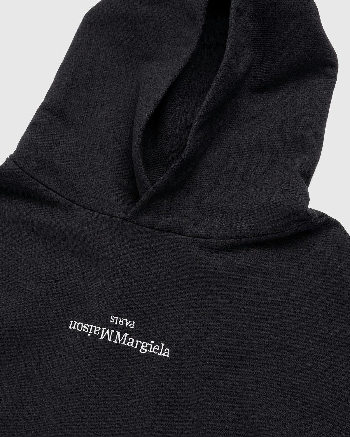 Maison Margiela - Logo Hoodie Black - Clothing - Black - Image 8