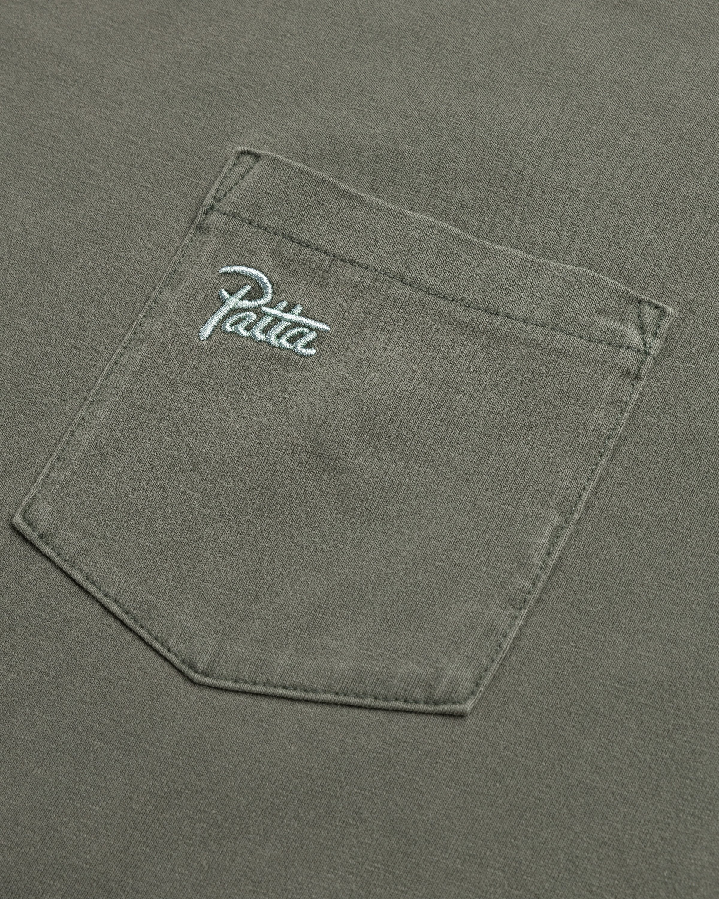 Patta - Basic Washed Pocket T-Shirt Beetle - Clothing - Green - Image 6