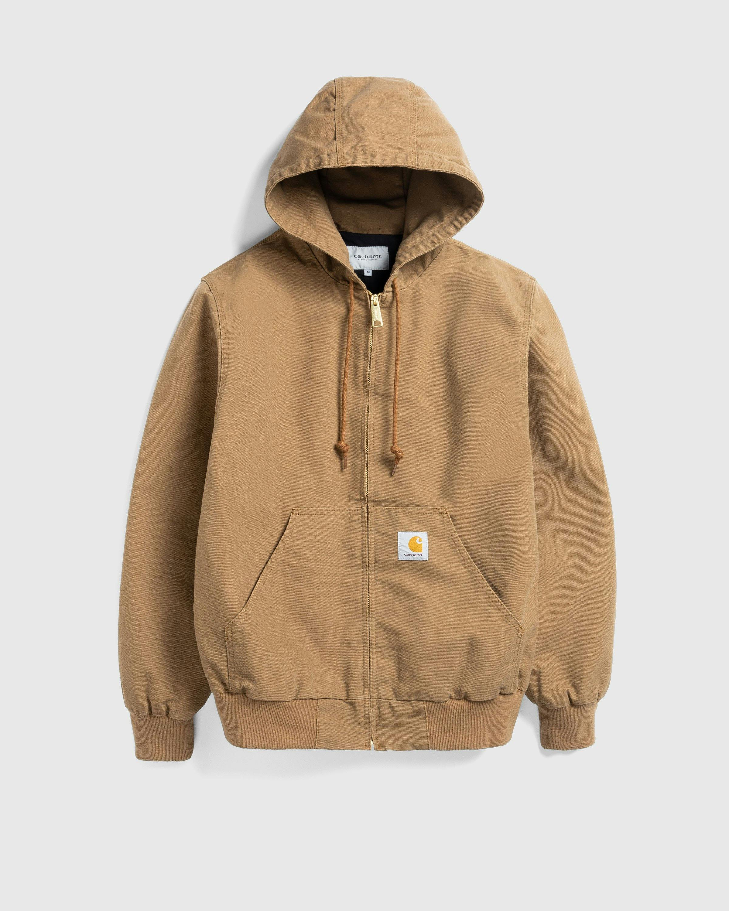 Carhartt WIP - Active Jacket Hamilton Brown /rinsed - Clothing - Brown - Image 1