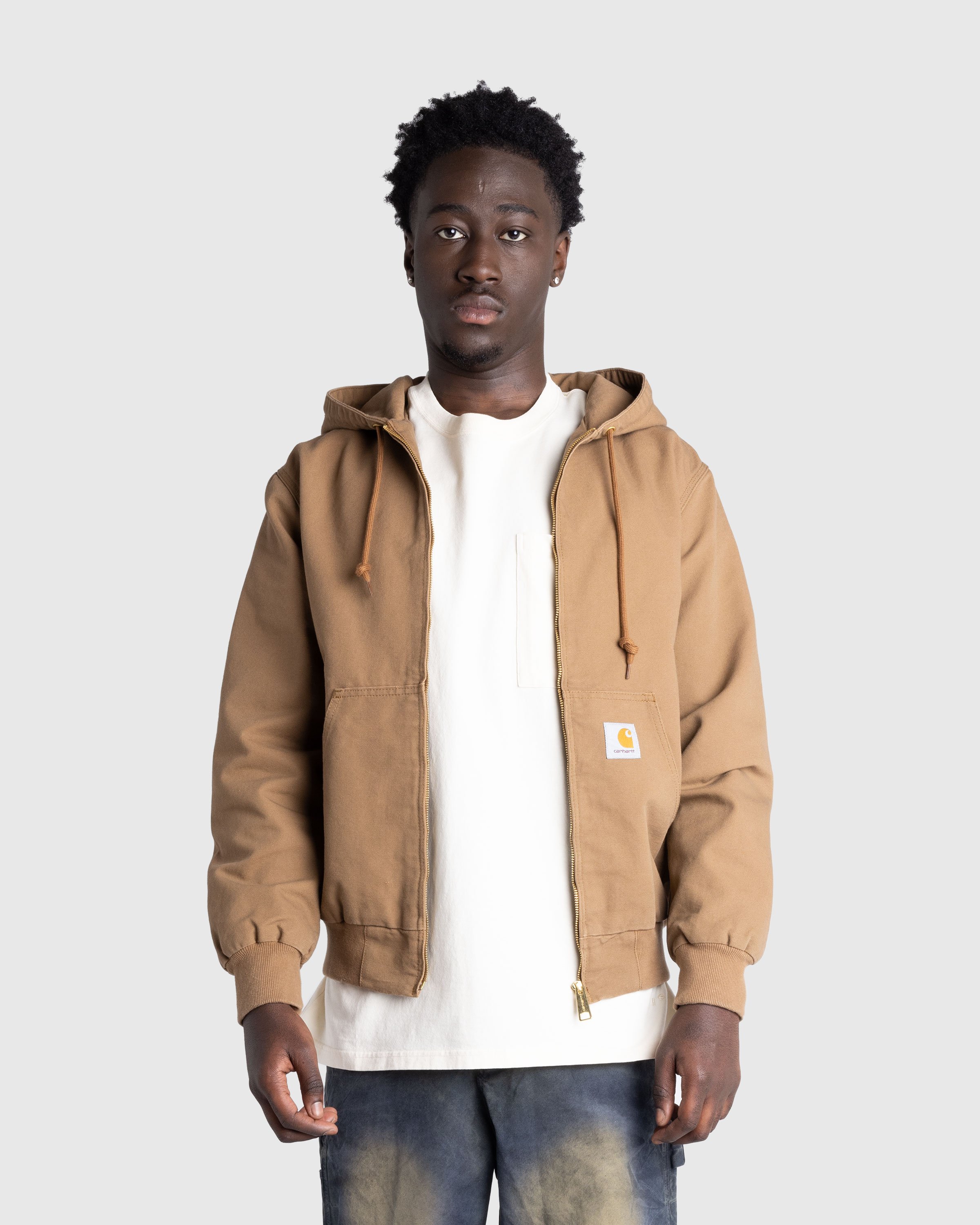 Carhartt WIP - Active Jacket Hamilton Brown /rinsed - Clothing - Brown - Image 2