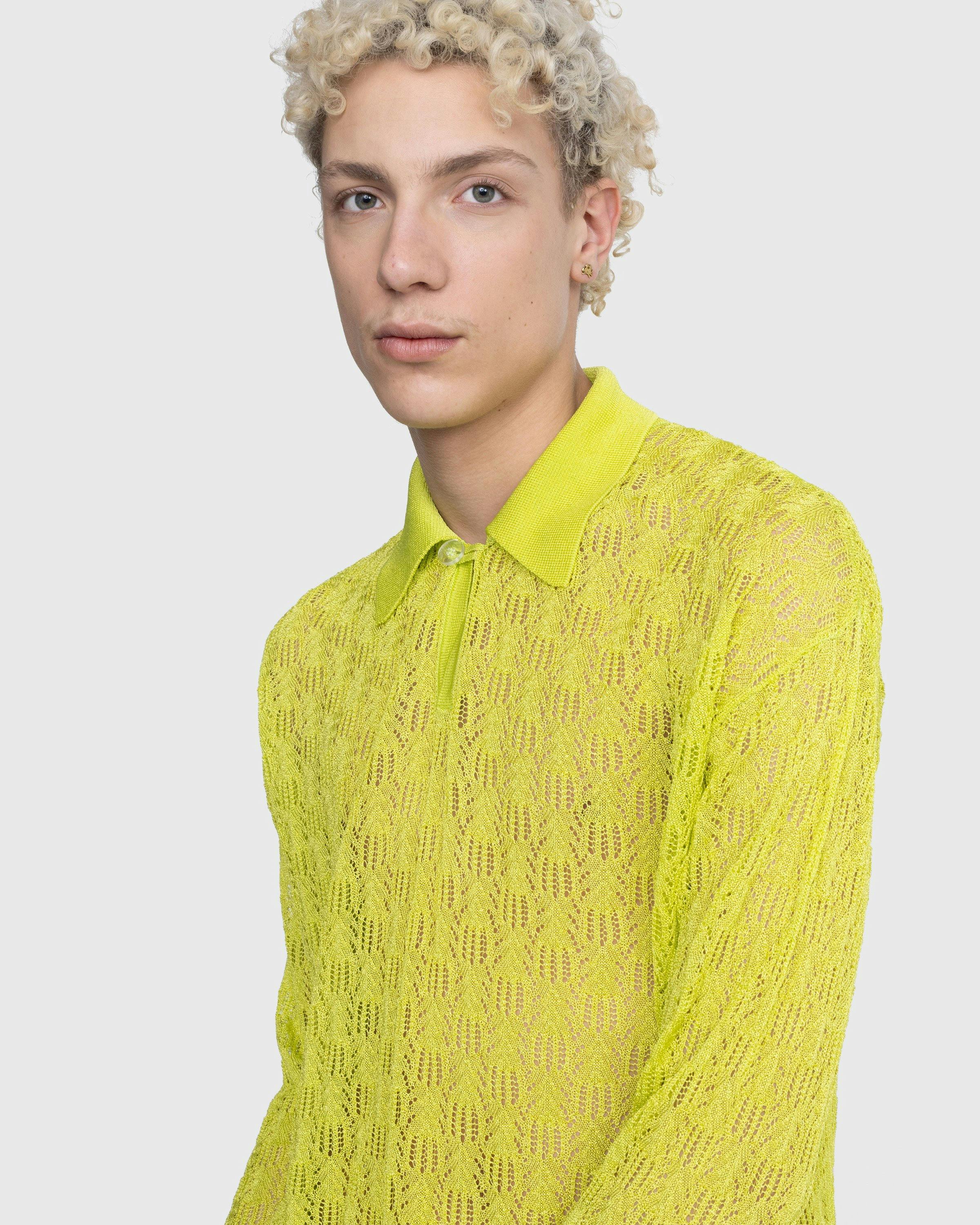 Kamari Flower Polo Collar Top In Yellow main image 0
