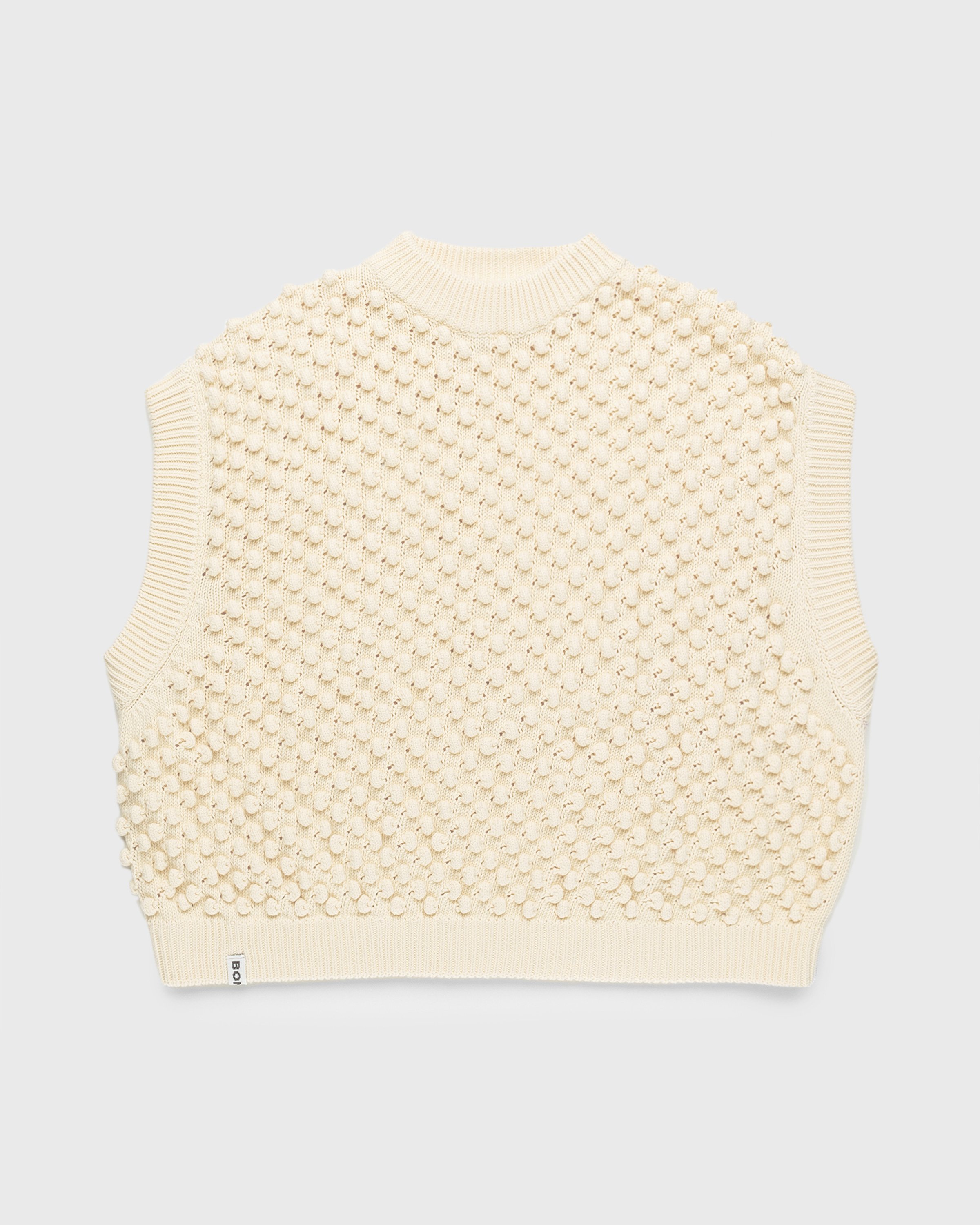 Bonsai - 3D Knit Gilet Ivory - Clothing - Beige - Image 1
