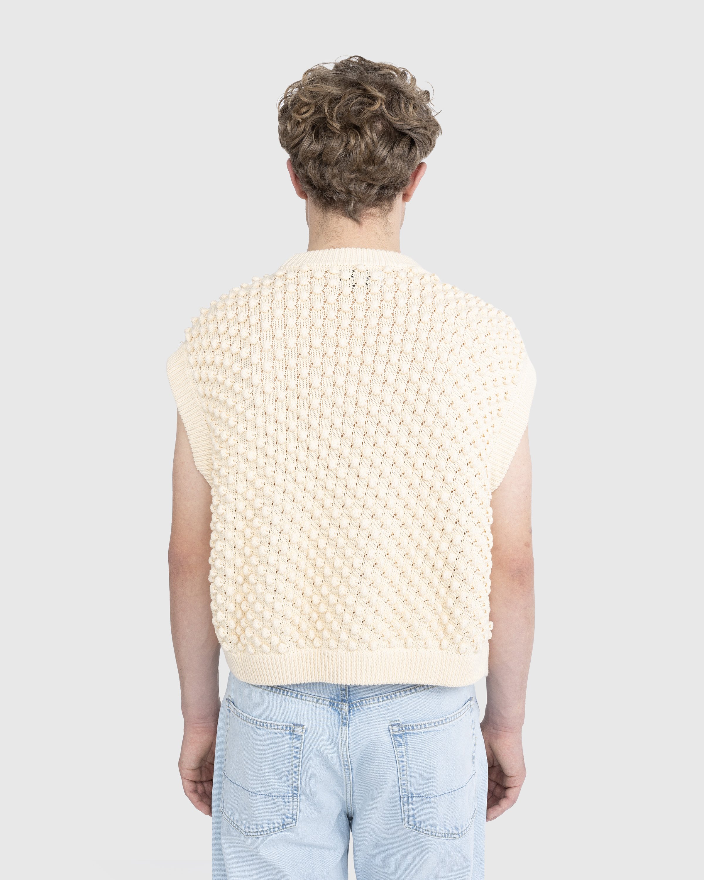 Bonsai - 3D Knit Gilet Ivory - Clothing - Beige - Image 4