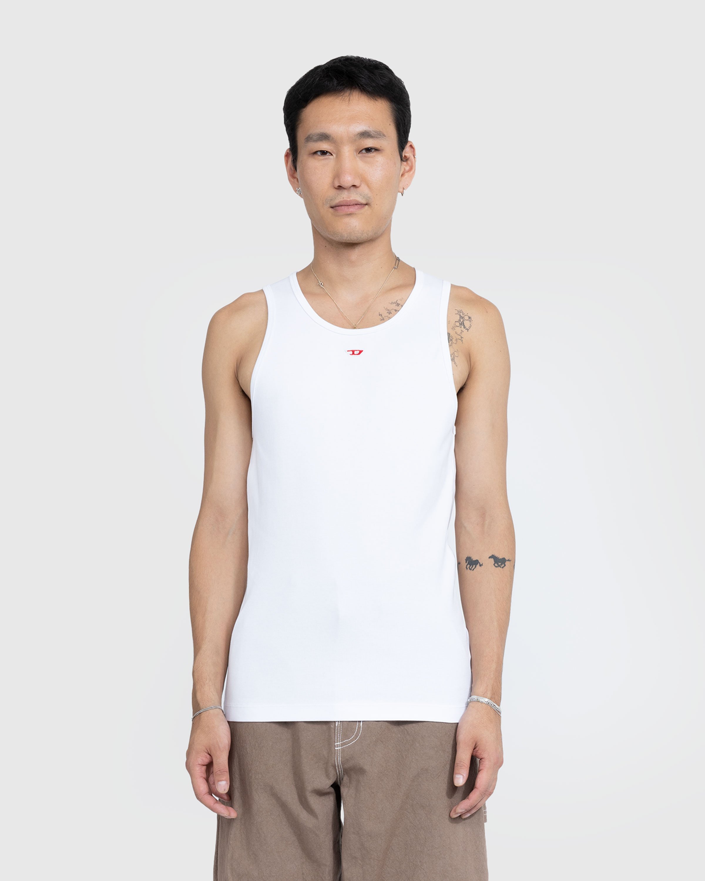 Diesel - T-Lifty-D Tank Top White - Clothing - Beige - Image 4