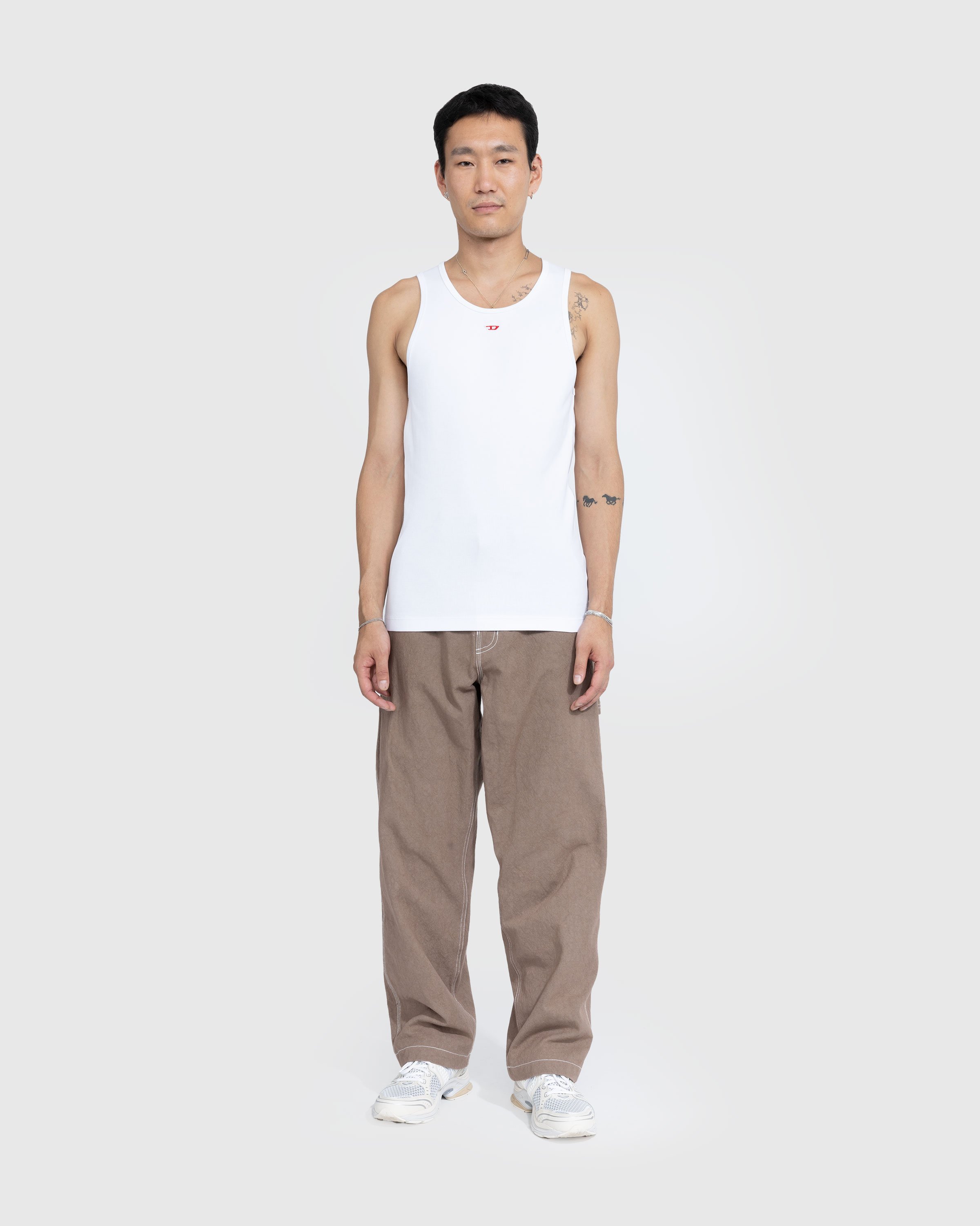 Diesel - T-Lifty-D Tank Top White - Clothing - Beige - Image 5