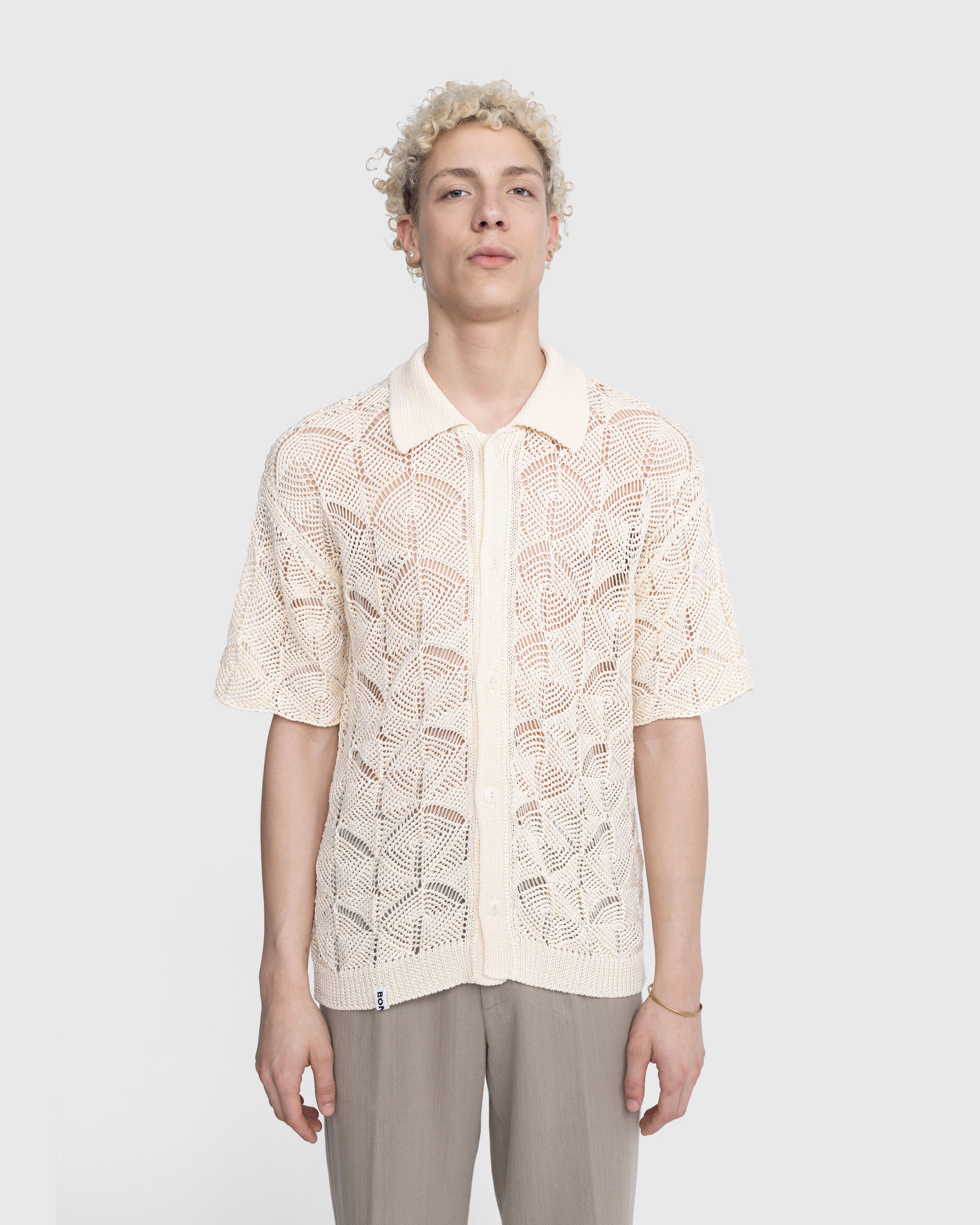 Bonsai - Keyhole Shirt Ivory - Clothing - Beige - Image 2