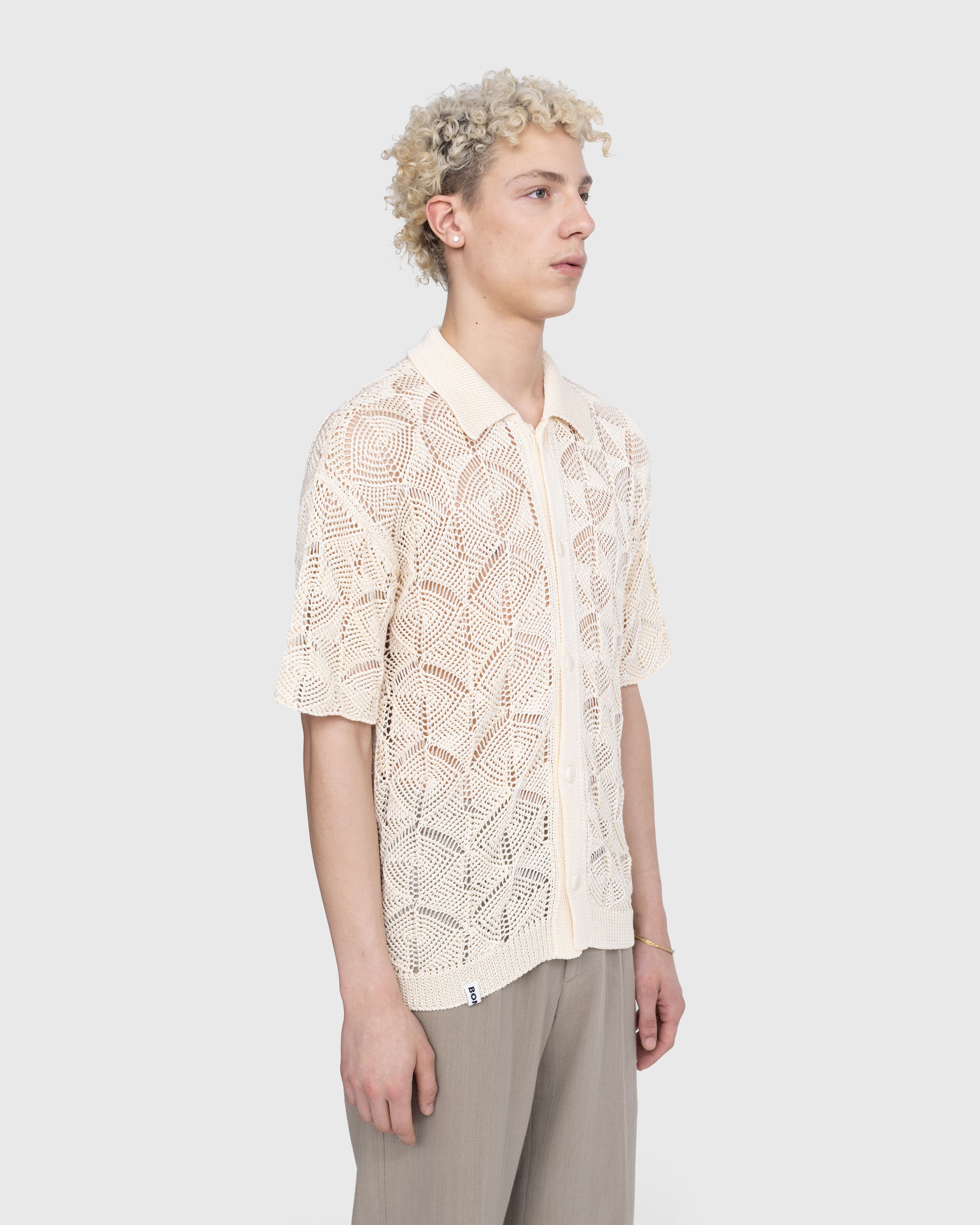 Bonsai - Keyhole Shirt Ivory - Clothing - Beige - Image 3