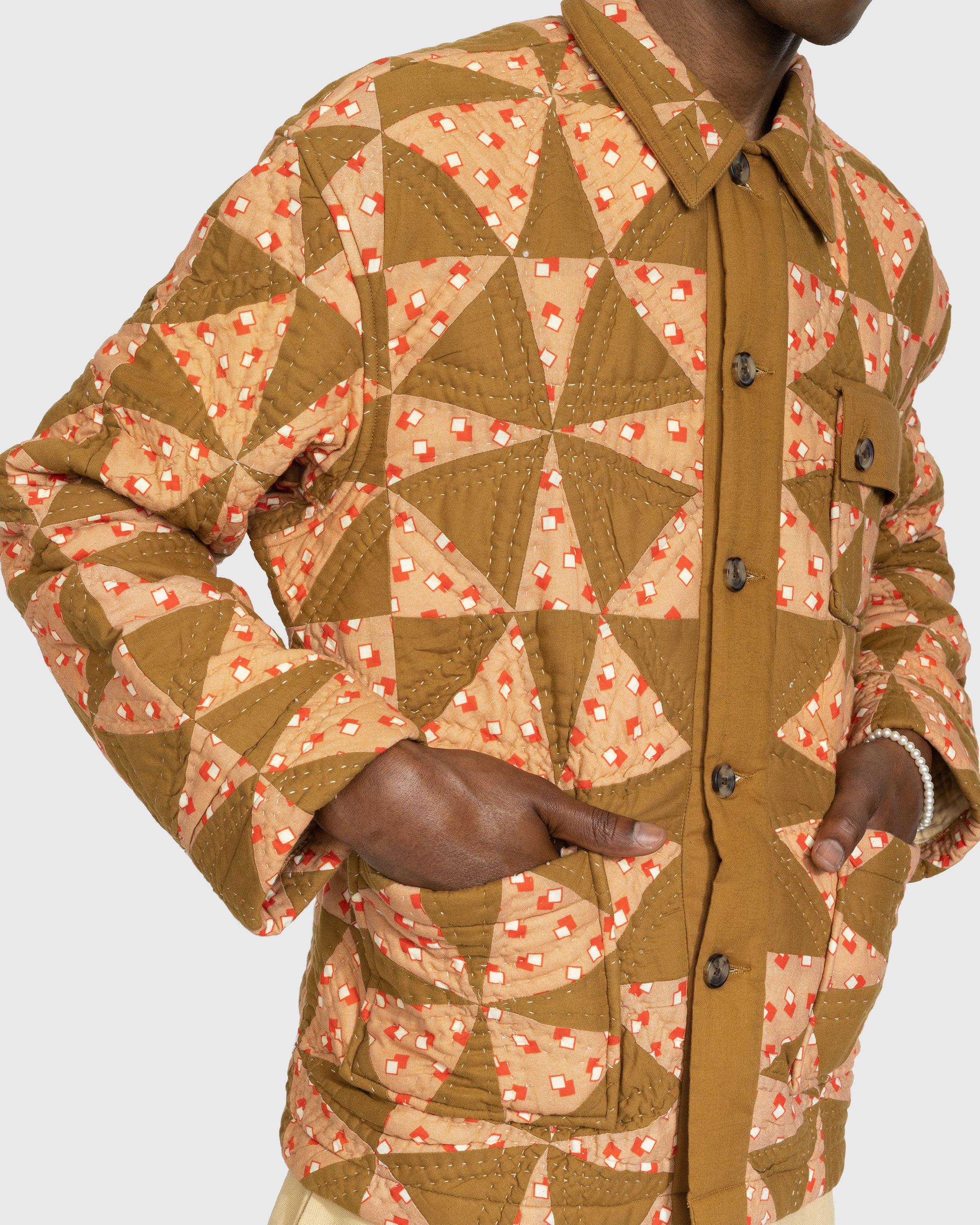 Bode - Kaleidoscope Quilt Jacket - Clothing - Pink - Image 4